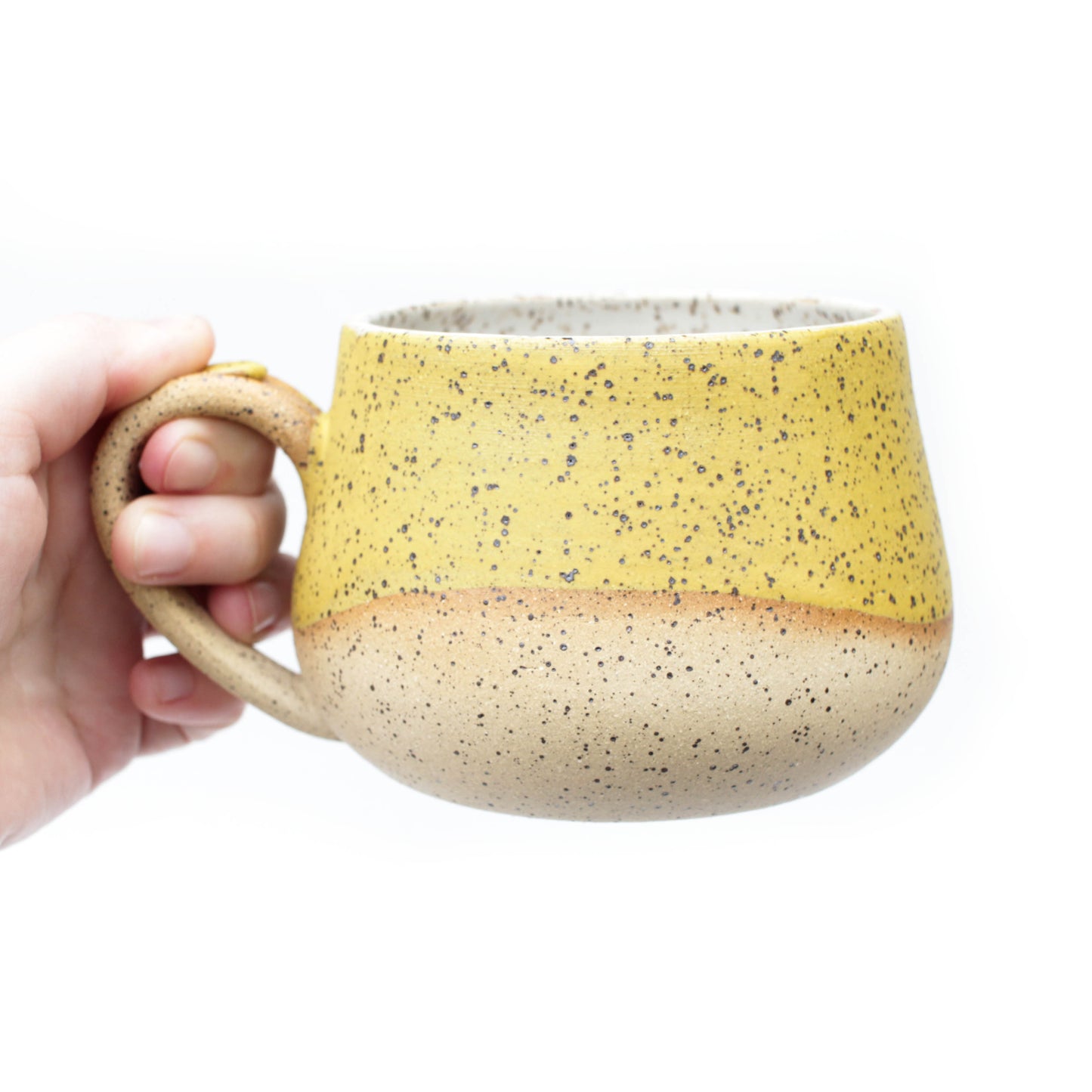 Sunflower Yellow Speckled Stoneware Mug