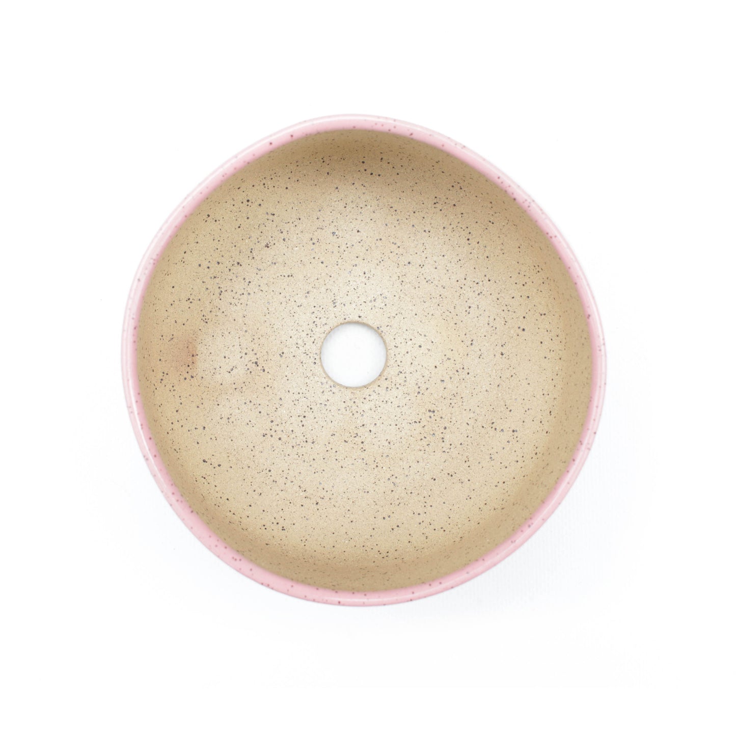 5.5" Pink & Purple Speckled Stoneware Planter Pot