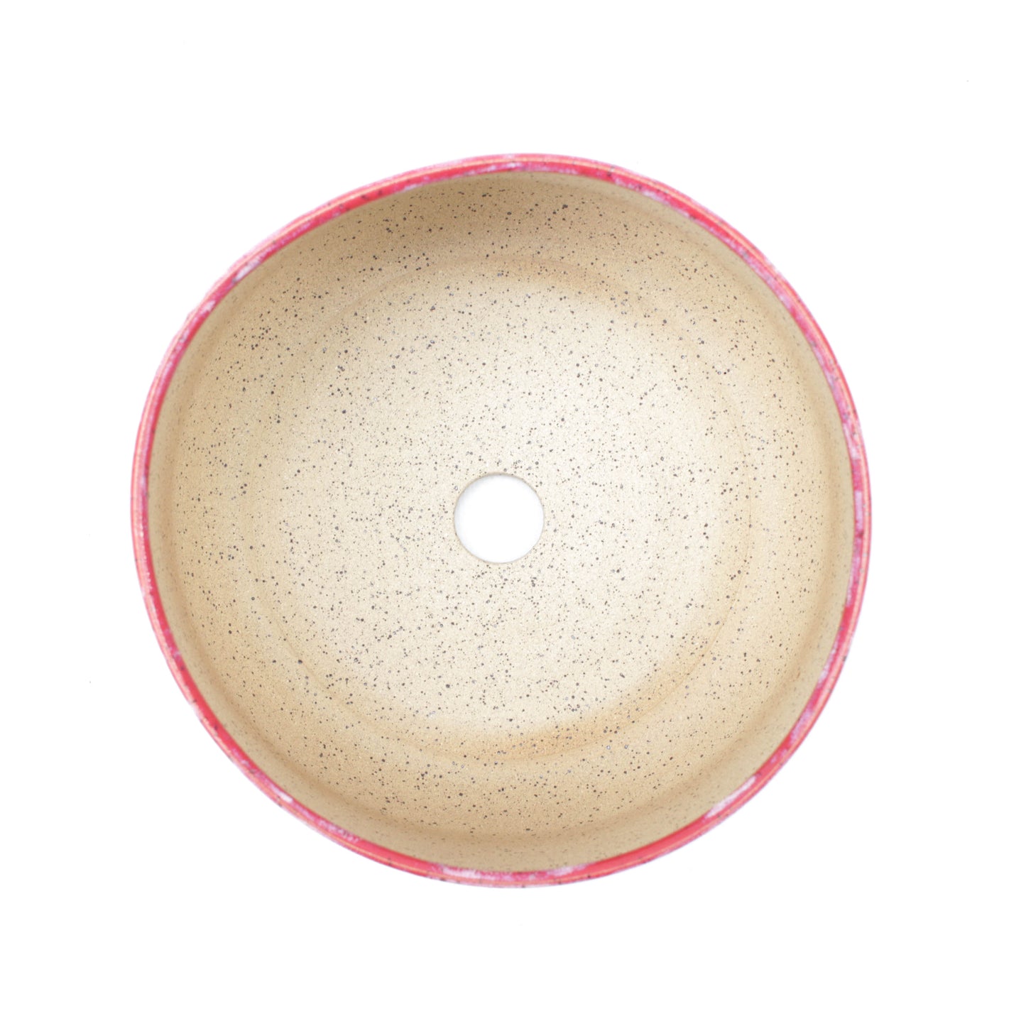 7" Rainbow Speckled Stoneware Planter Pot