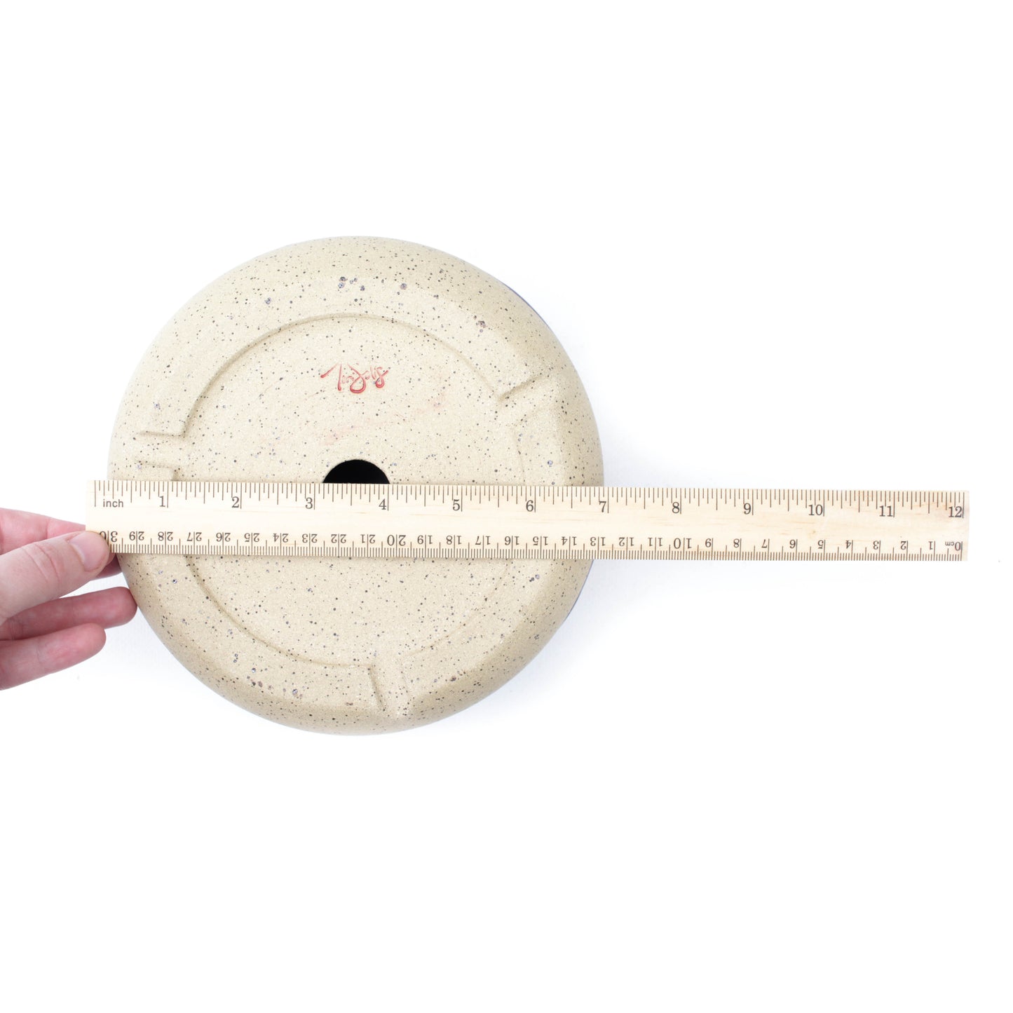 7" Rainbow Speckled Stoneware Planter Pot