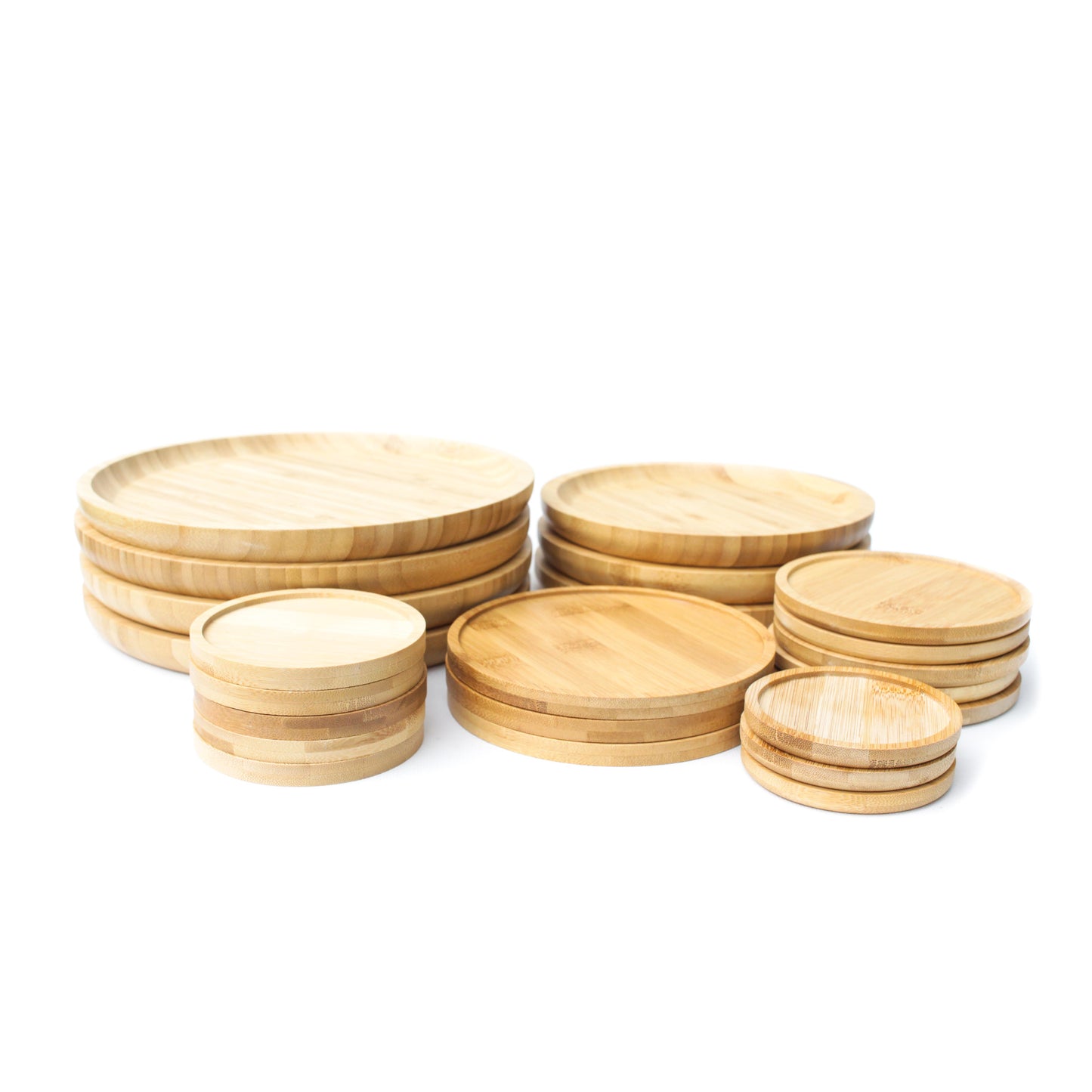 Bamboo Plant Pot Tray Saucer