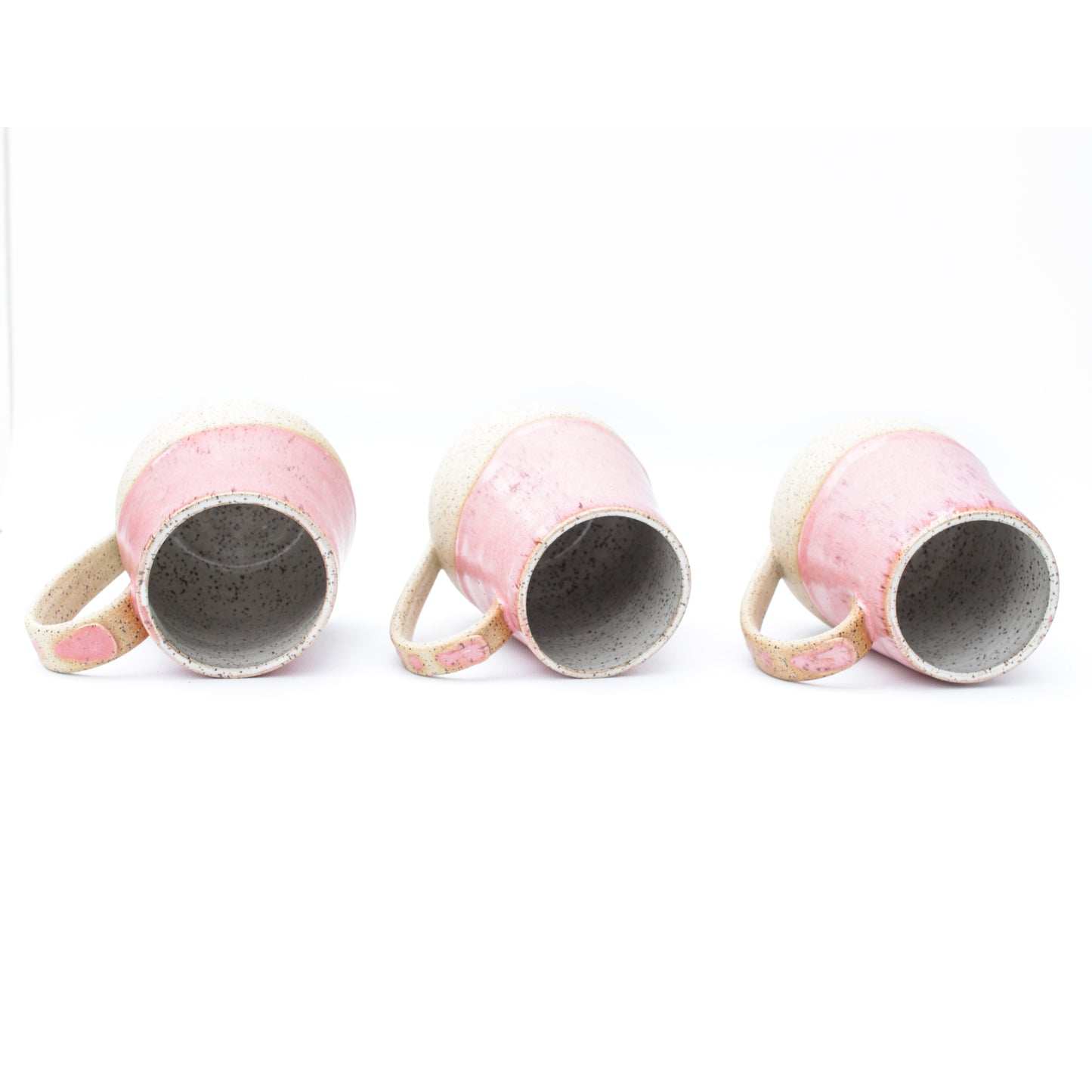 Coral Pink Speckled Stoneware Mug