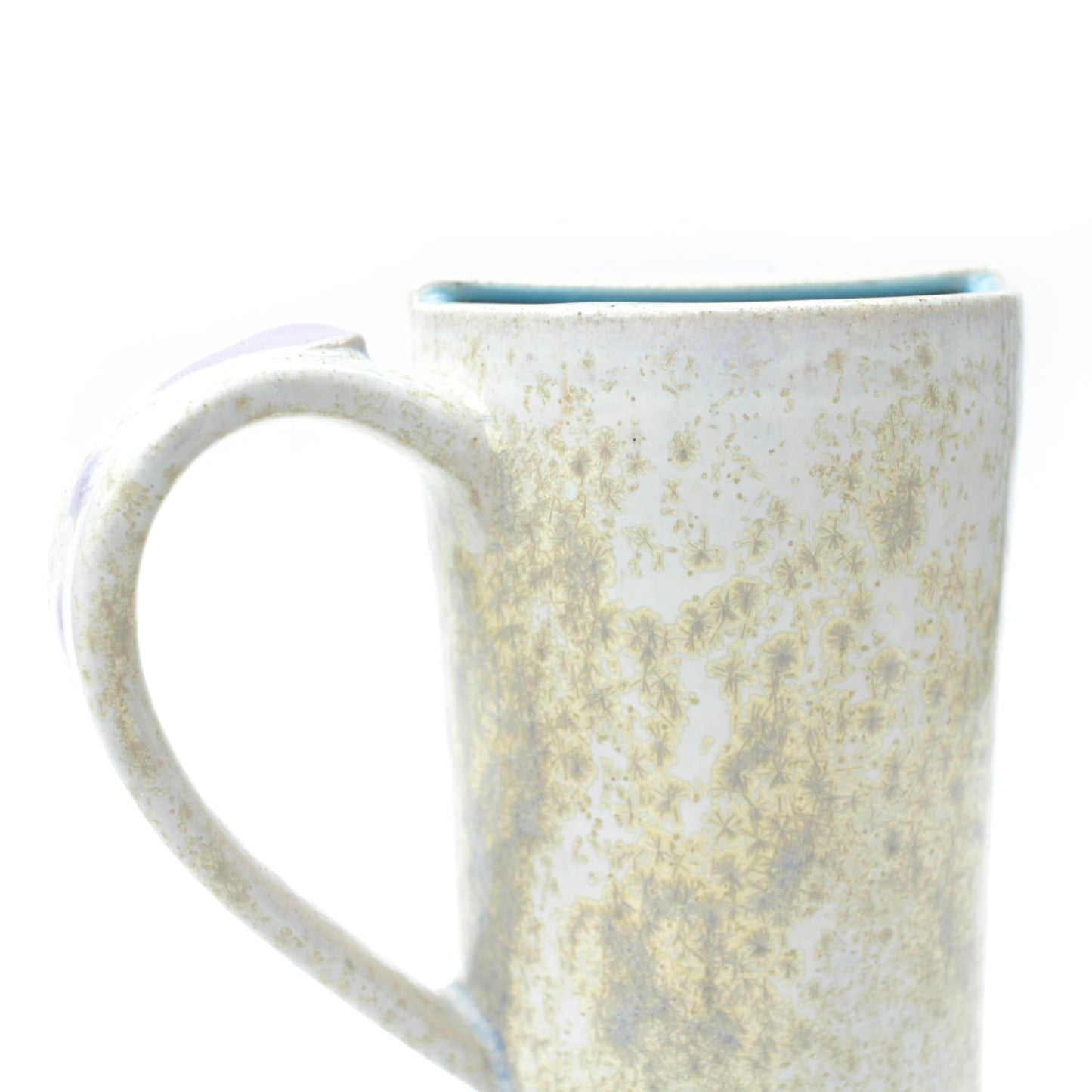 Purple Dragon Skinny Stoneware Travel Mug with Handle