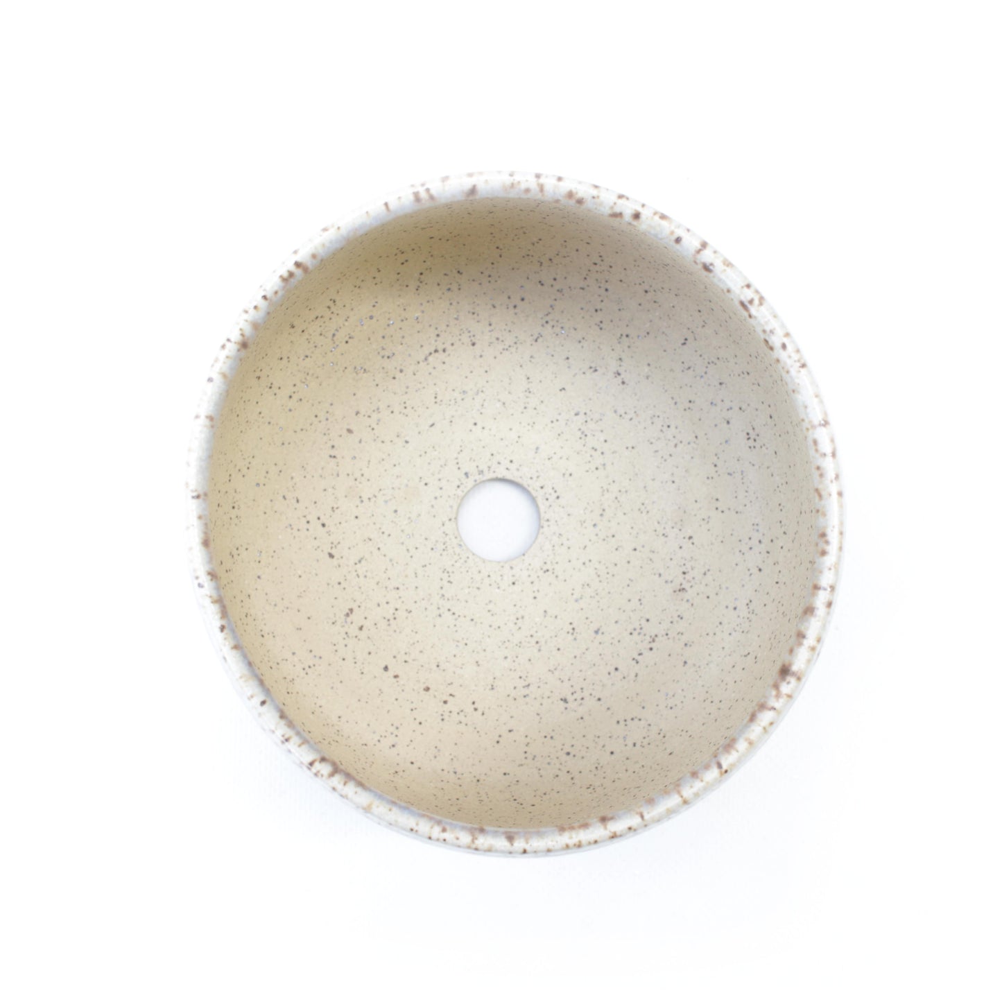 5.5" Pastel Blue Crystalline Speckled Stoneware Planter Pot