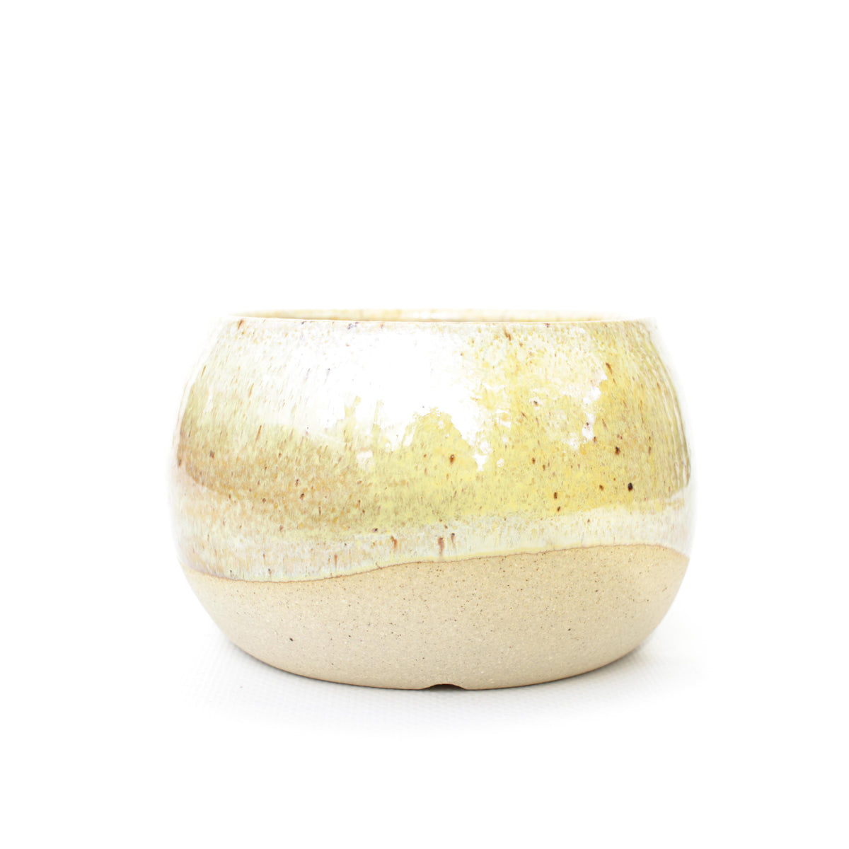 4.5" Warm Stoneware Planter Pot