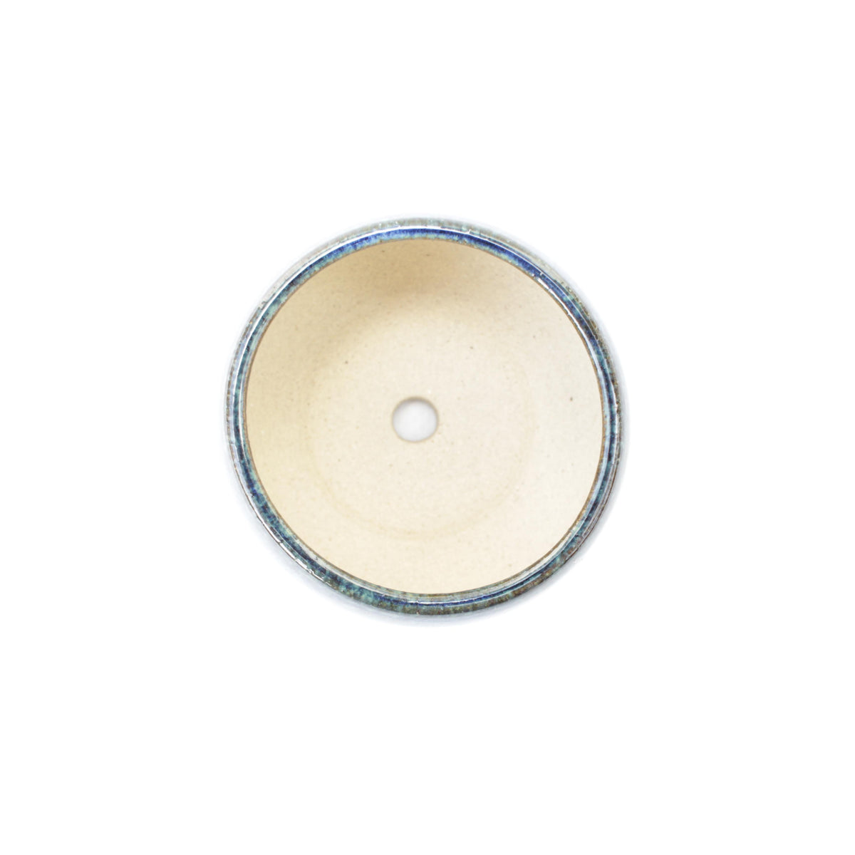 2.75" Blue Crystal Stoneware Planter Pot