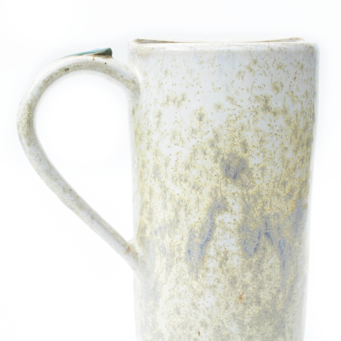 Green Dragon Skinny Stoneware Travel Mug with Handle