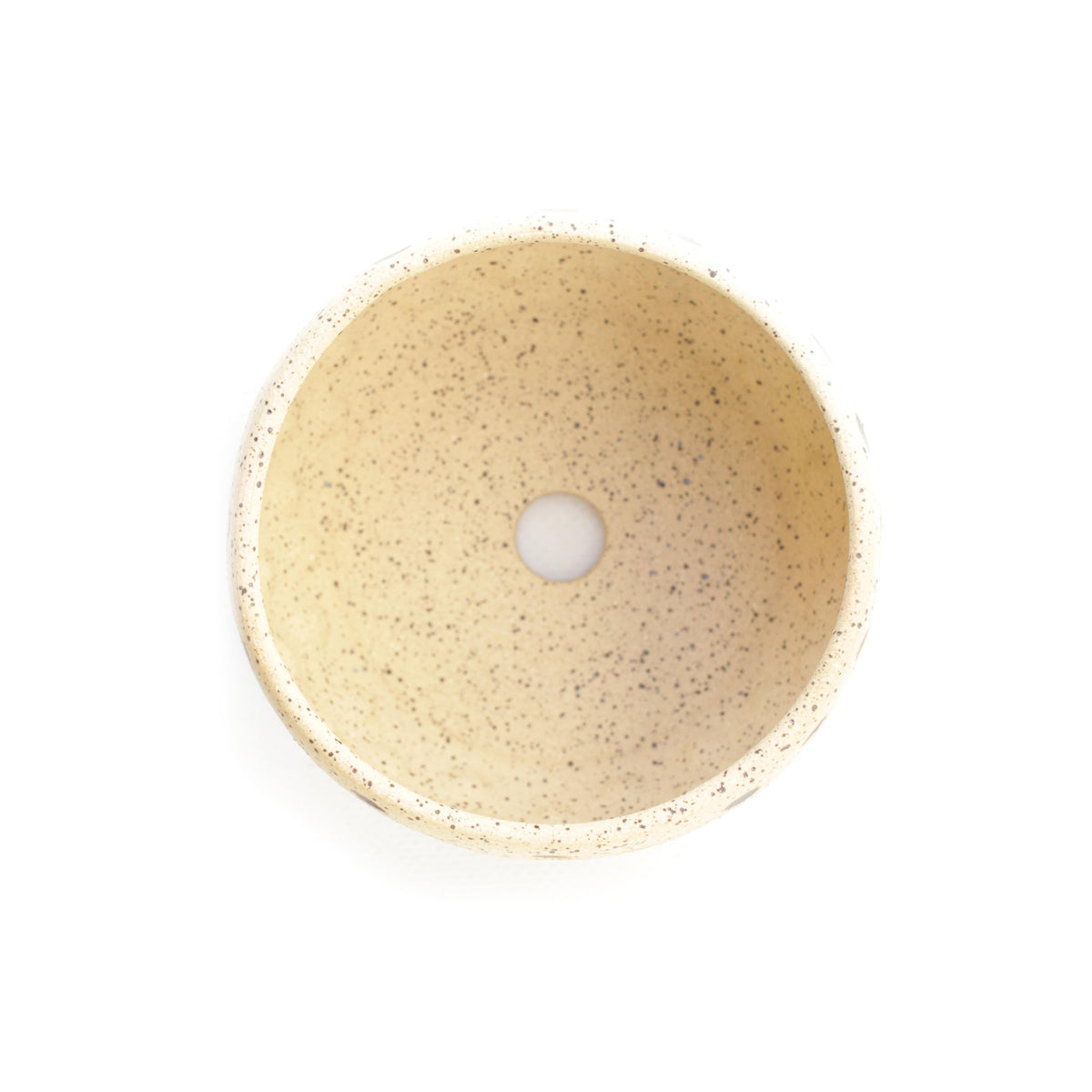 4.25" Metallic Speckled Stoneware Planter Pot