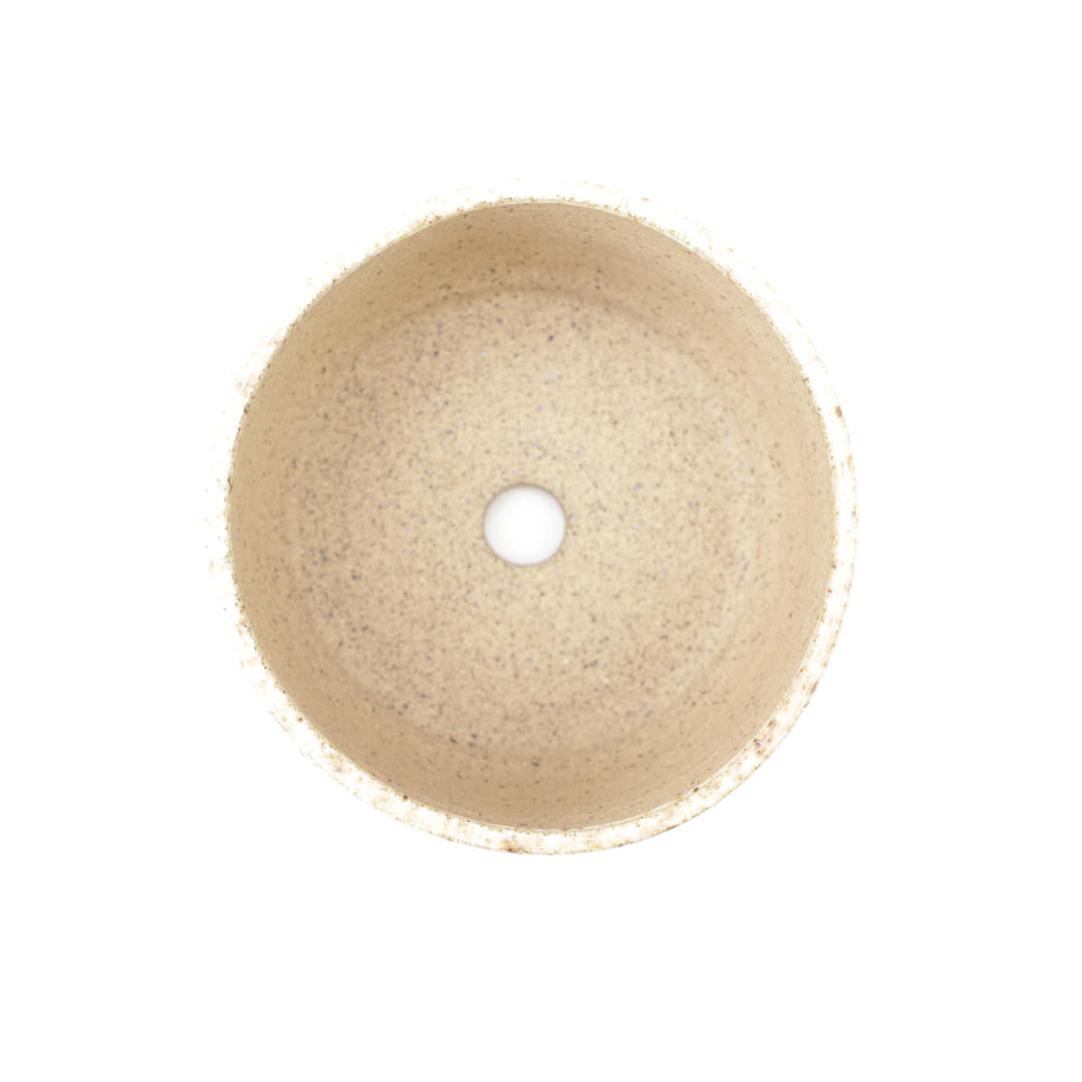 4.25" Golden Crystal Speckled Stoneware Planter Pot