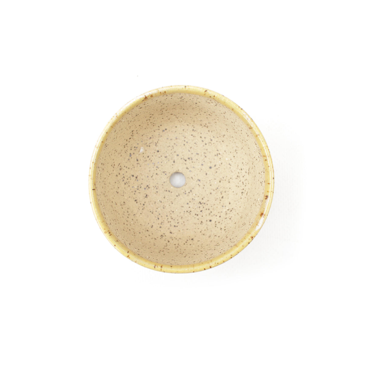 3.25" Warm Tone Speckled Stoneware Planter Pot