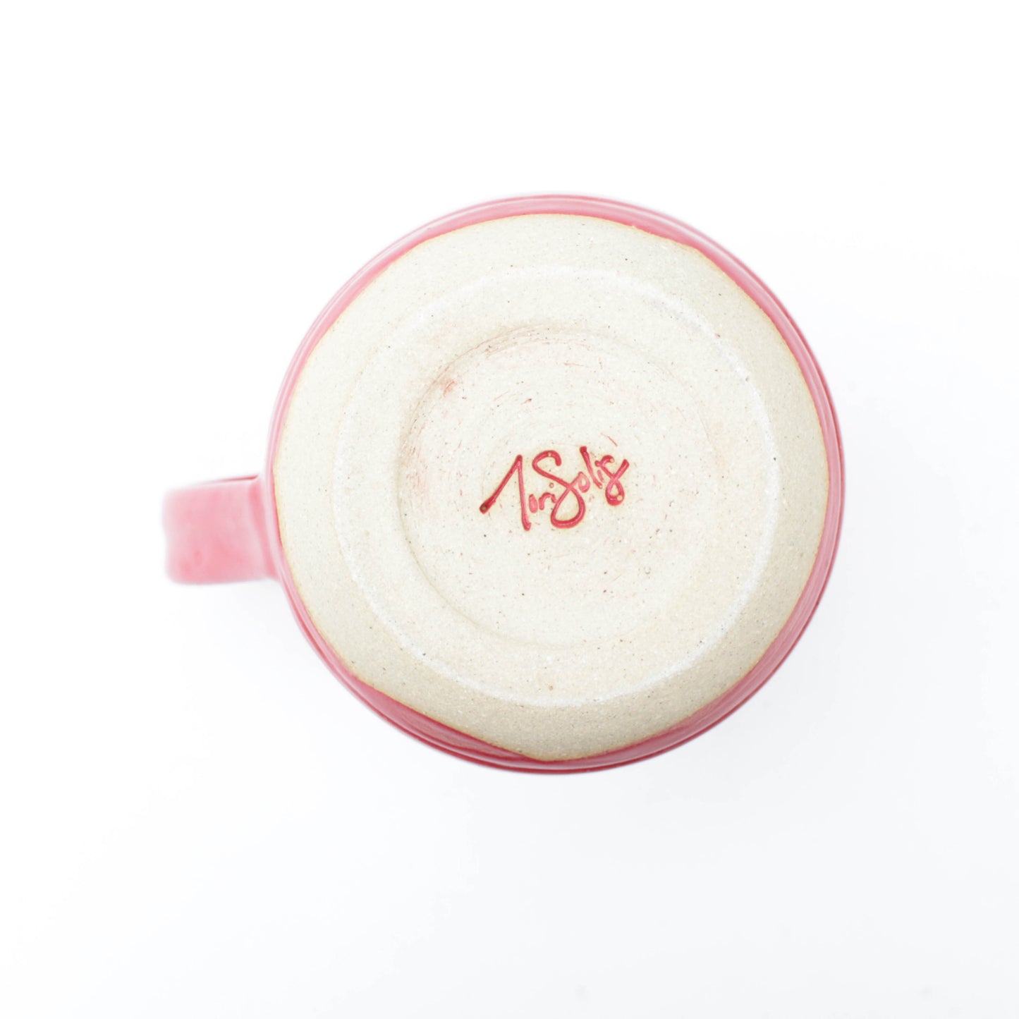 Bright Red Stoneware Mug