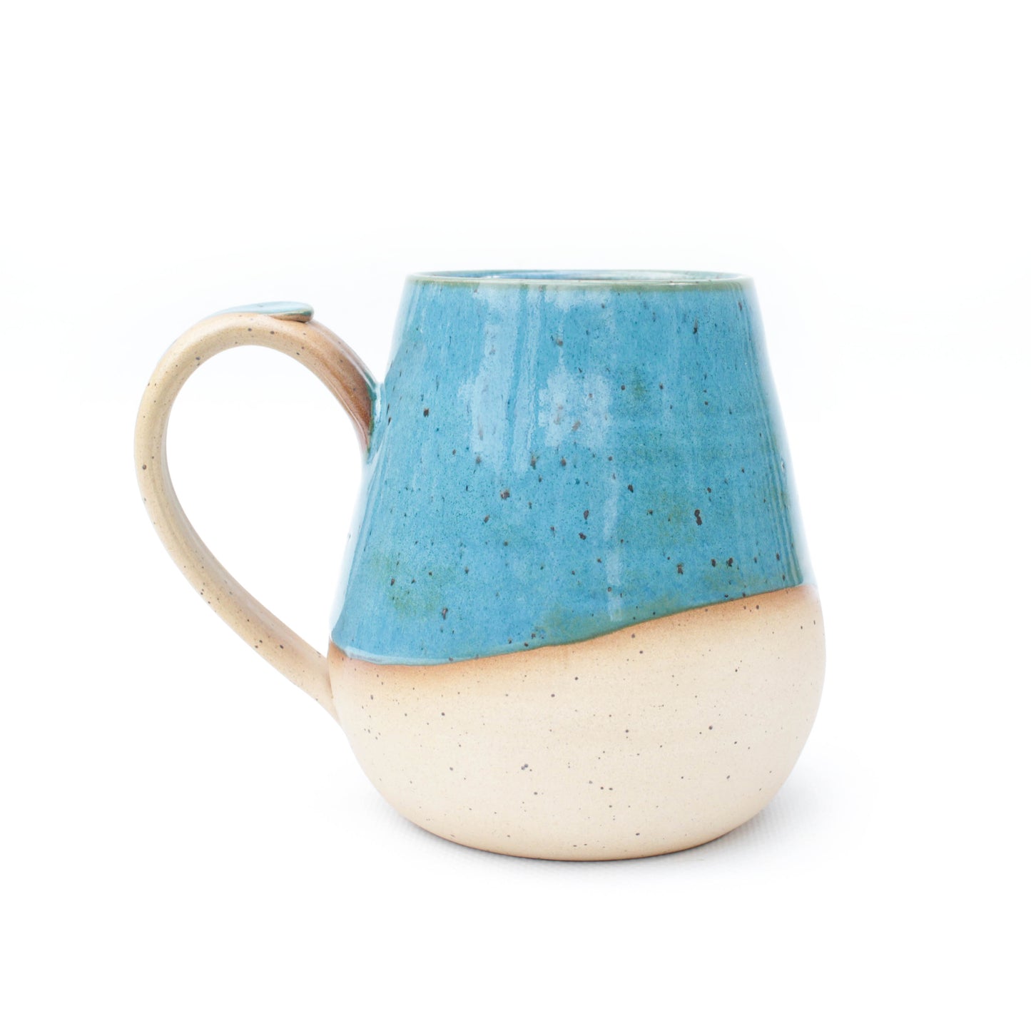 Teal Speckled Stoneware Mug