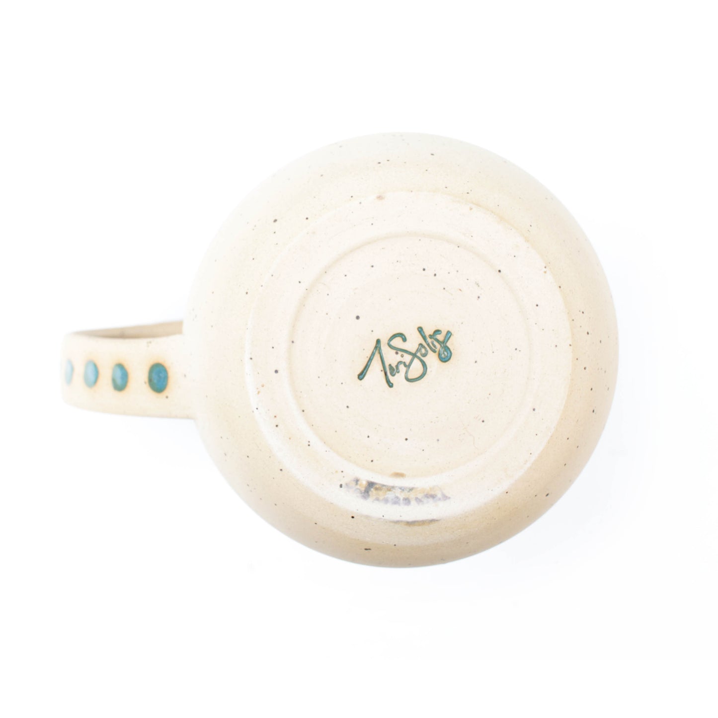 Teal Speckled Stoneware Mug