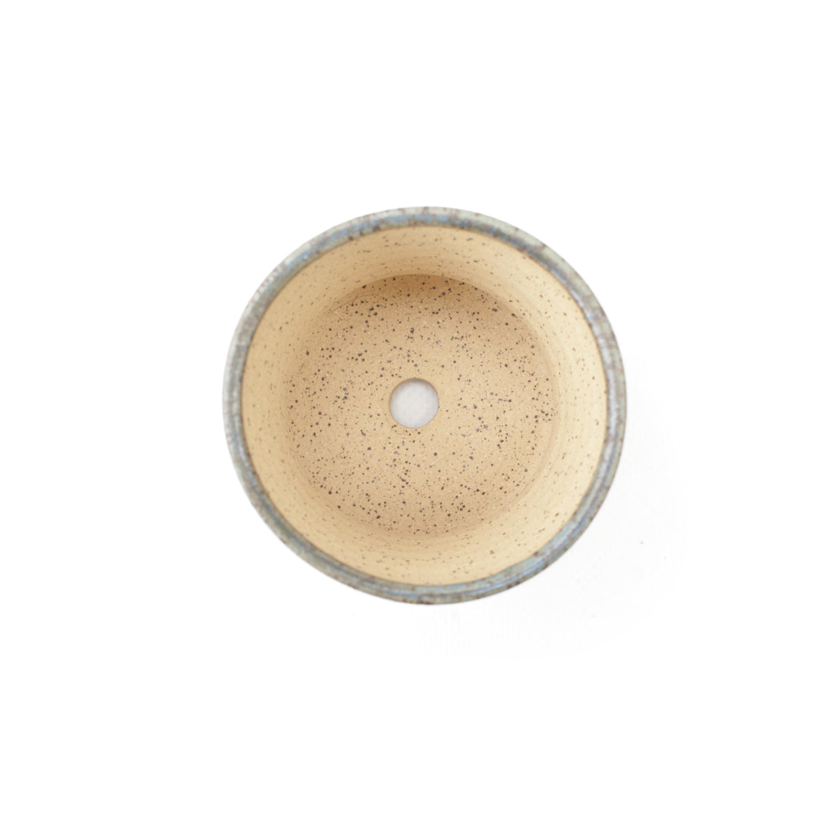 3" Blue Speckled Stoneware Planter Pot