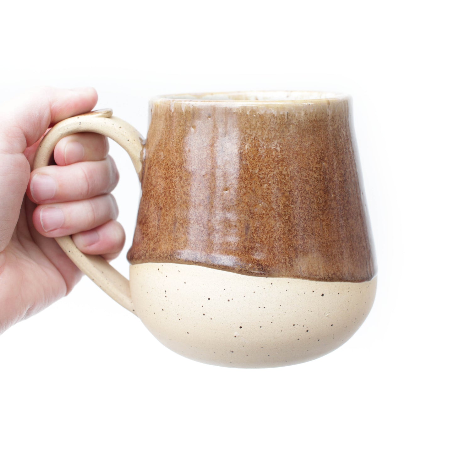Warm Brown Speckled Stoneware Mug