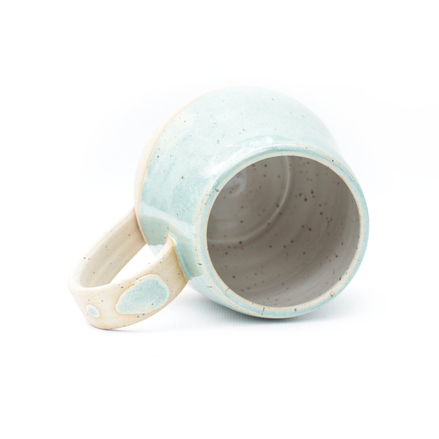 Minty Seafoam Speckled Stoneware Mug