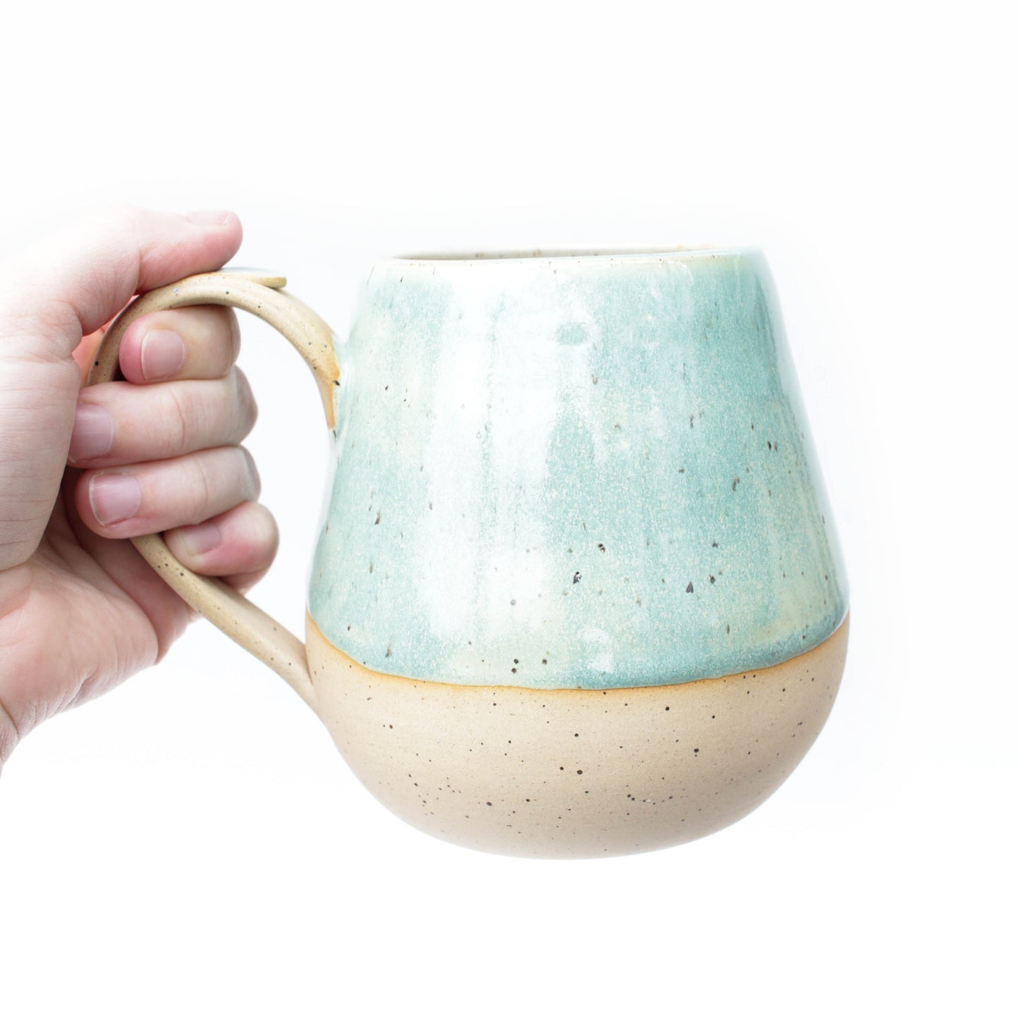 Minty Seafoam Speckled Stoneware Mug