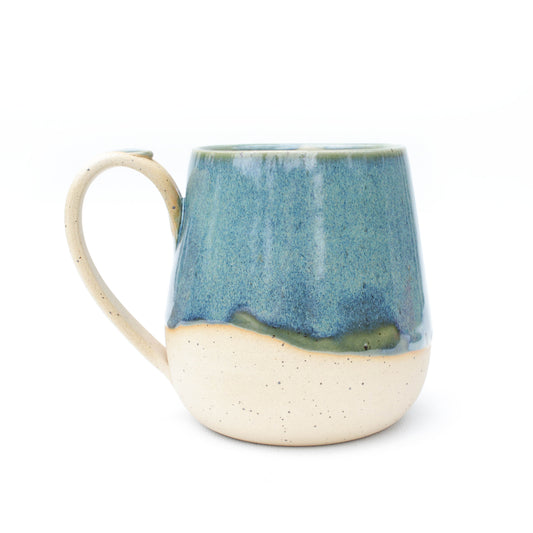 Blue Speckled Stoneware Mug