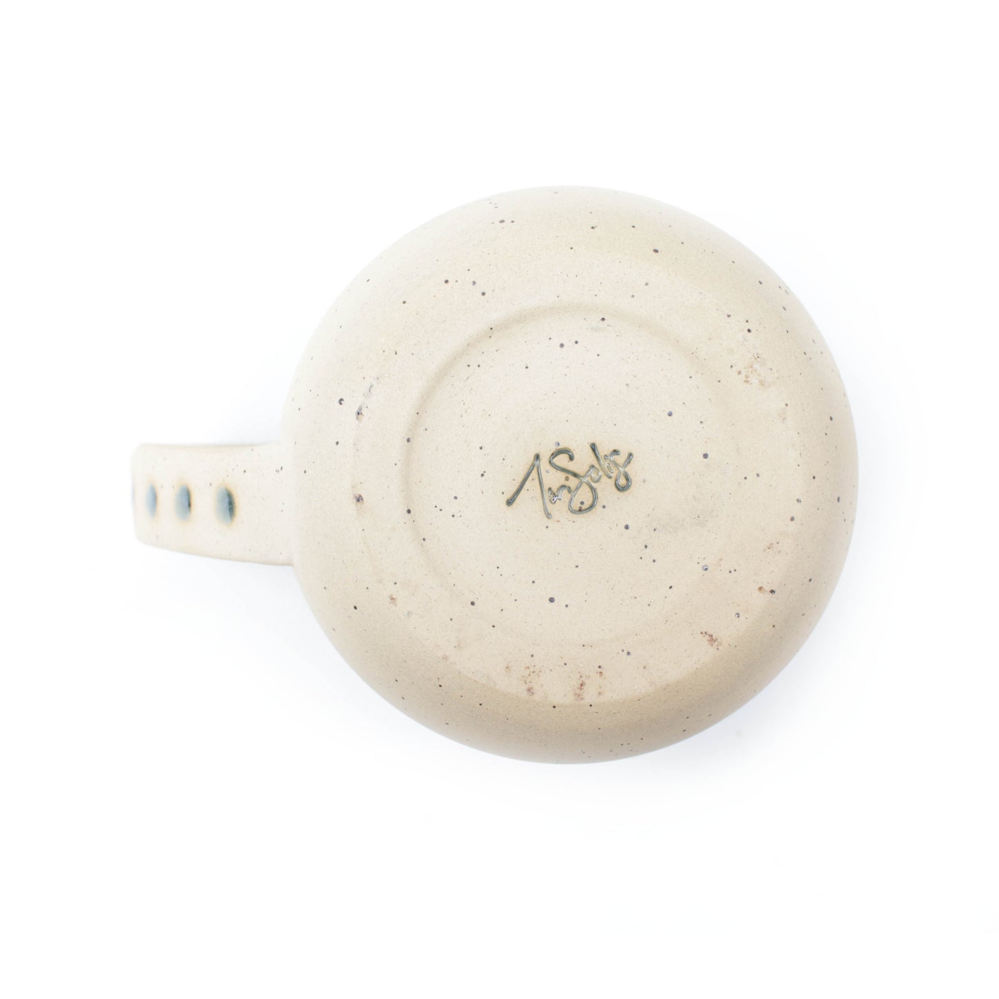 Blue Speckled Stoneware Mug