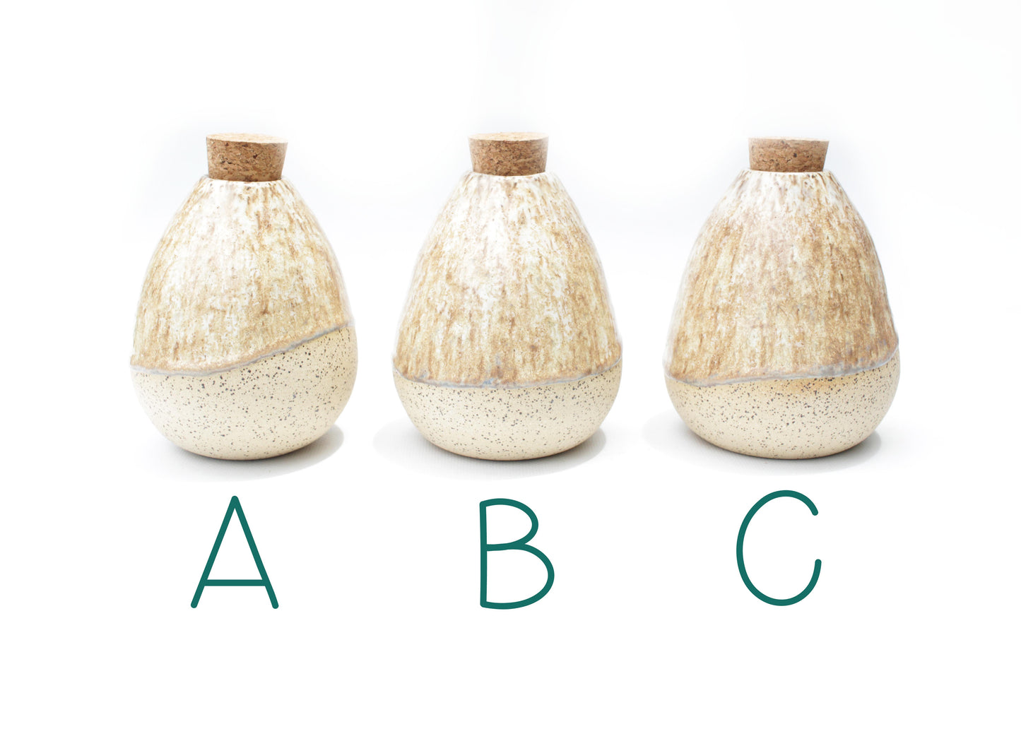Ceramic Jar with Cork Stopper