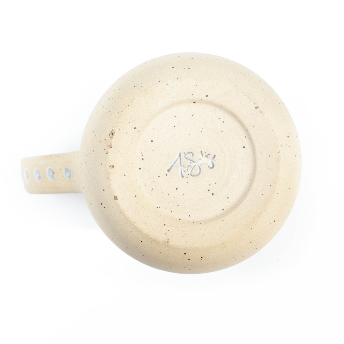 Blue Pearlescent Crystal Speckled Stoneware Mug