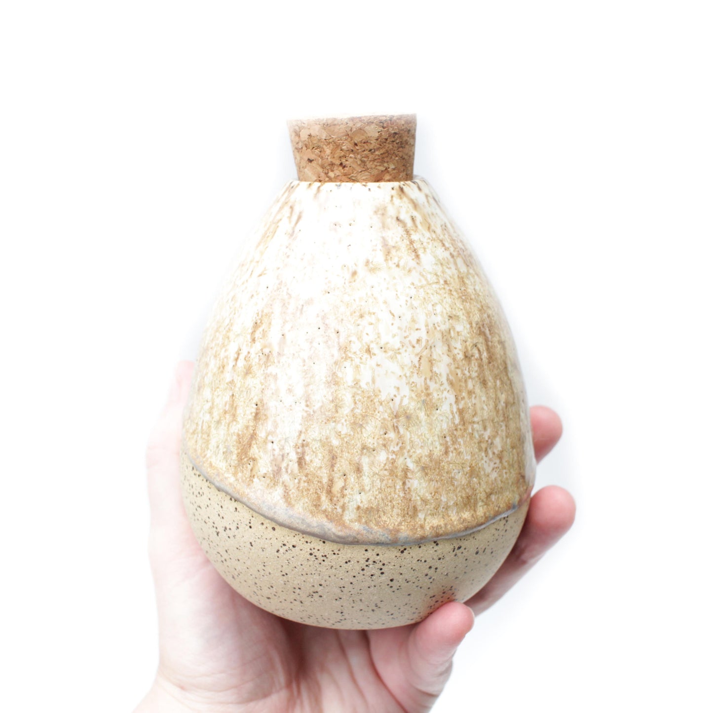 Ceramic Jar with Cork Stopper