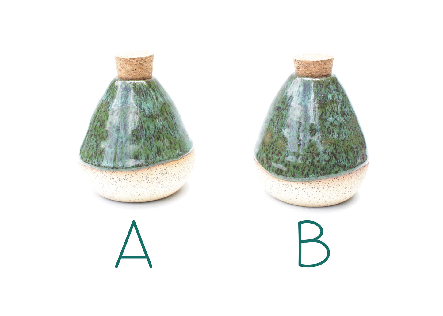 Ceramic Jar with Cork Stopper