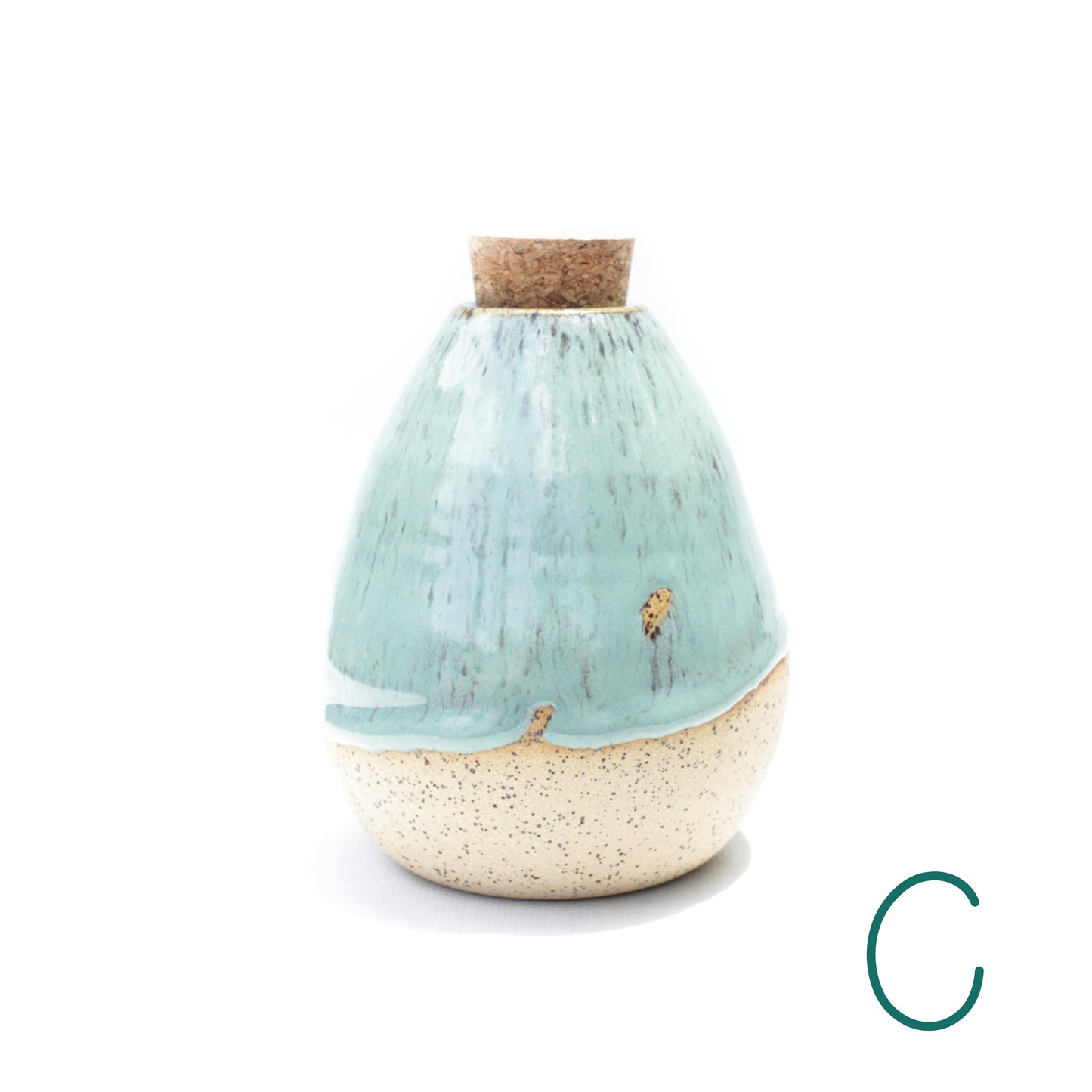 Ceramic Jar with Cork Stopper