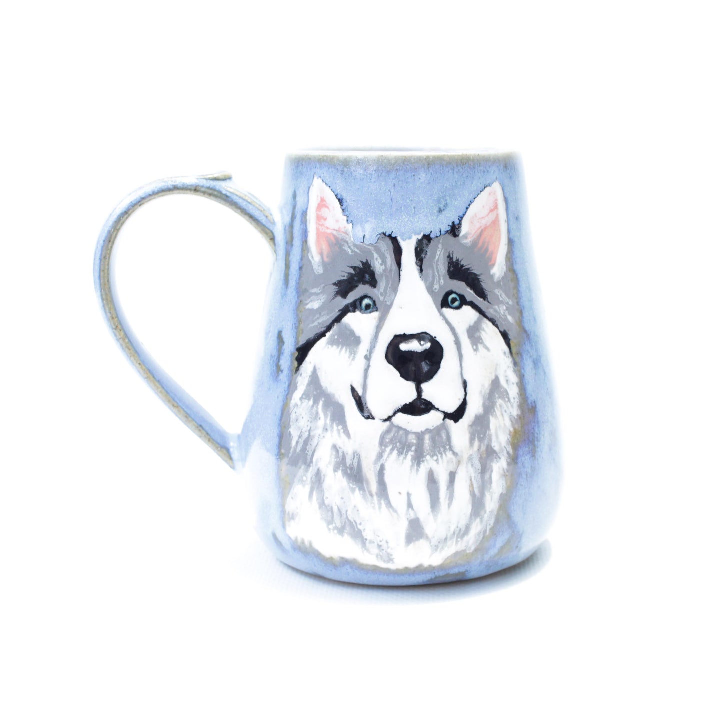 Siberian Husky Periwinkle Stoneware Mug