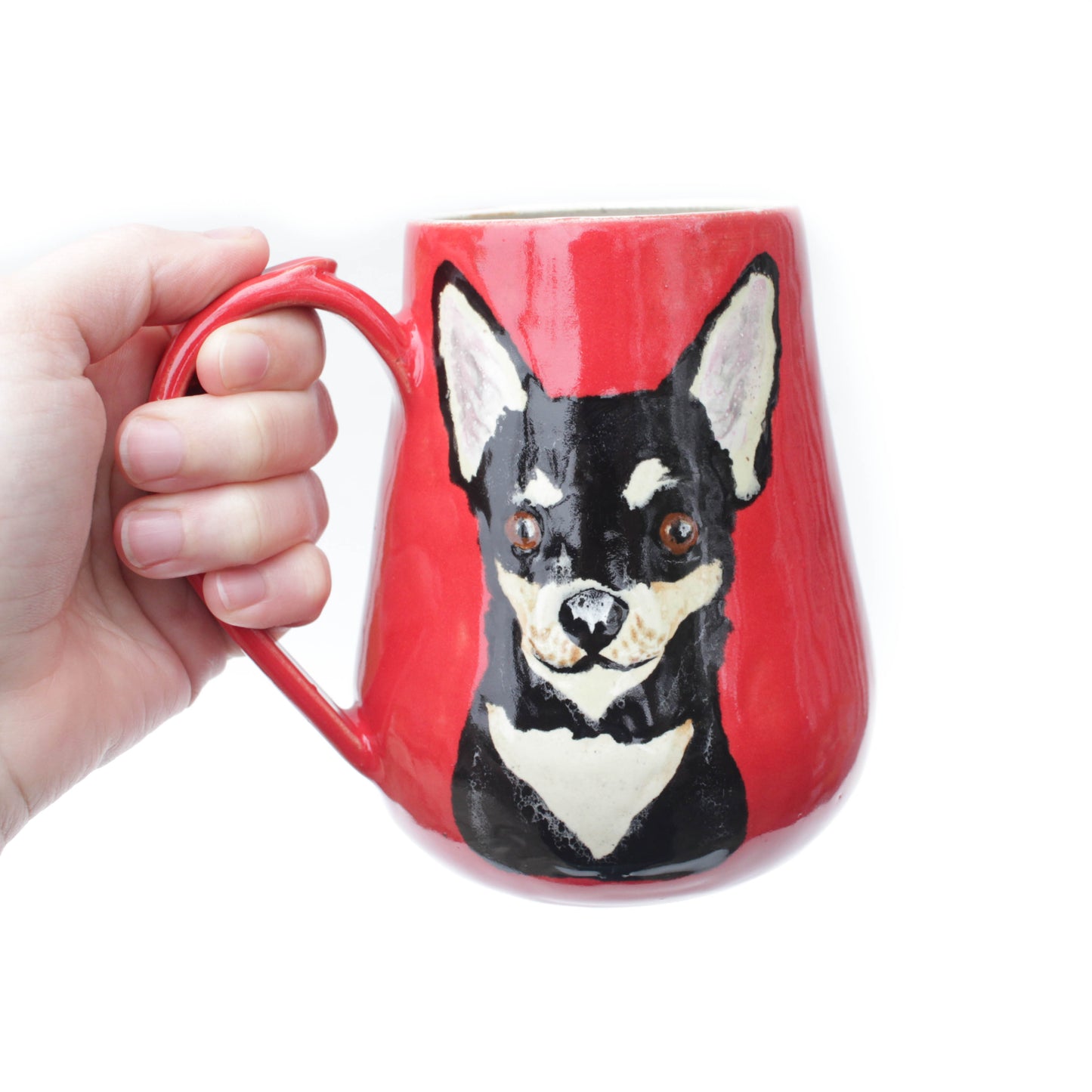 Chihuahua Red Stoneware Mug