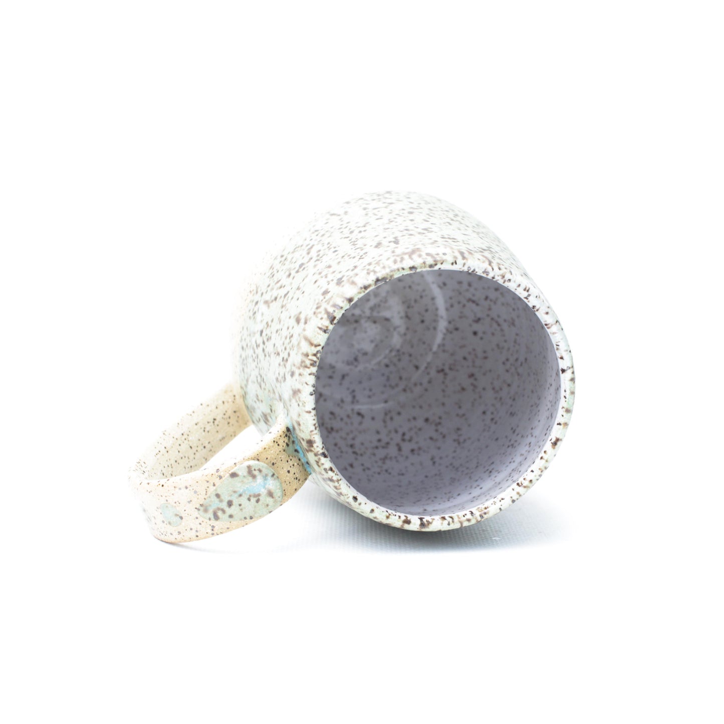 Turquoise Speckled Stoneware Mug