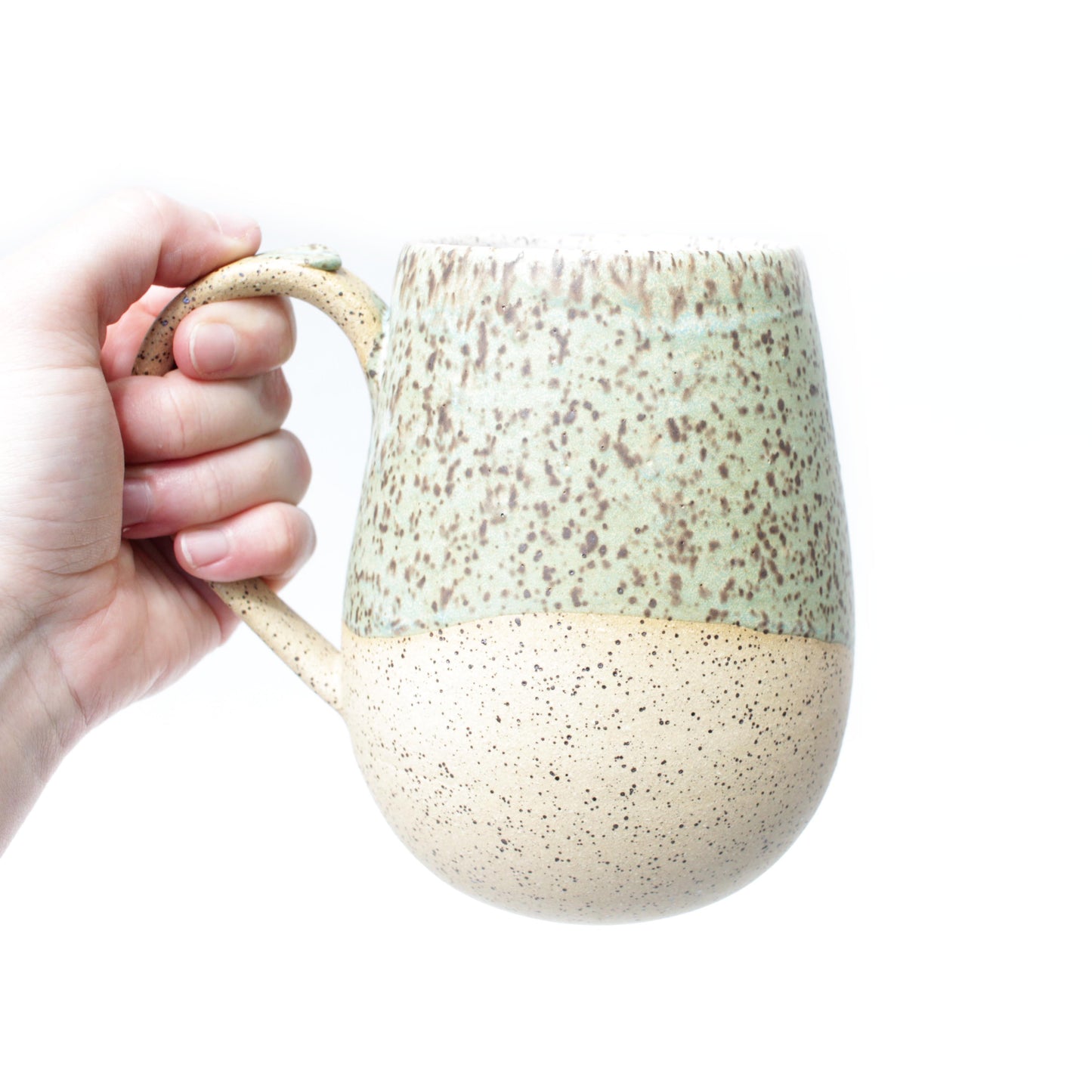Turquoise Speckled Stoneware Mug