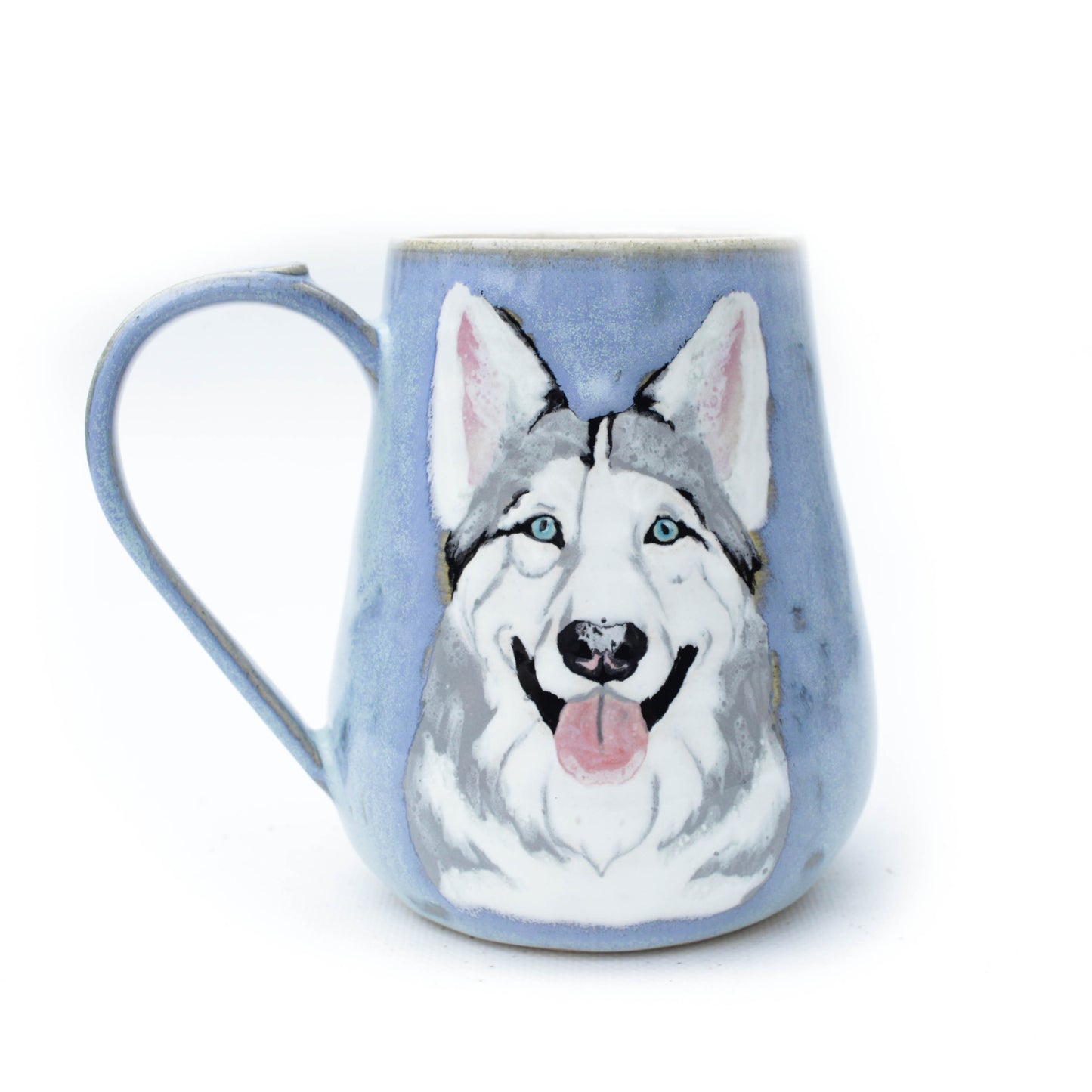 Siberian Husky Periwinkle Stoneware Mug