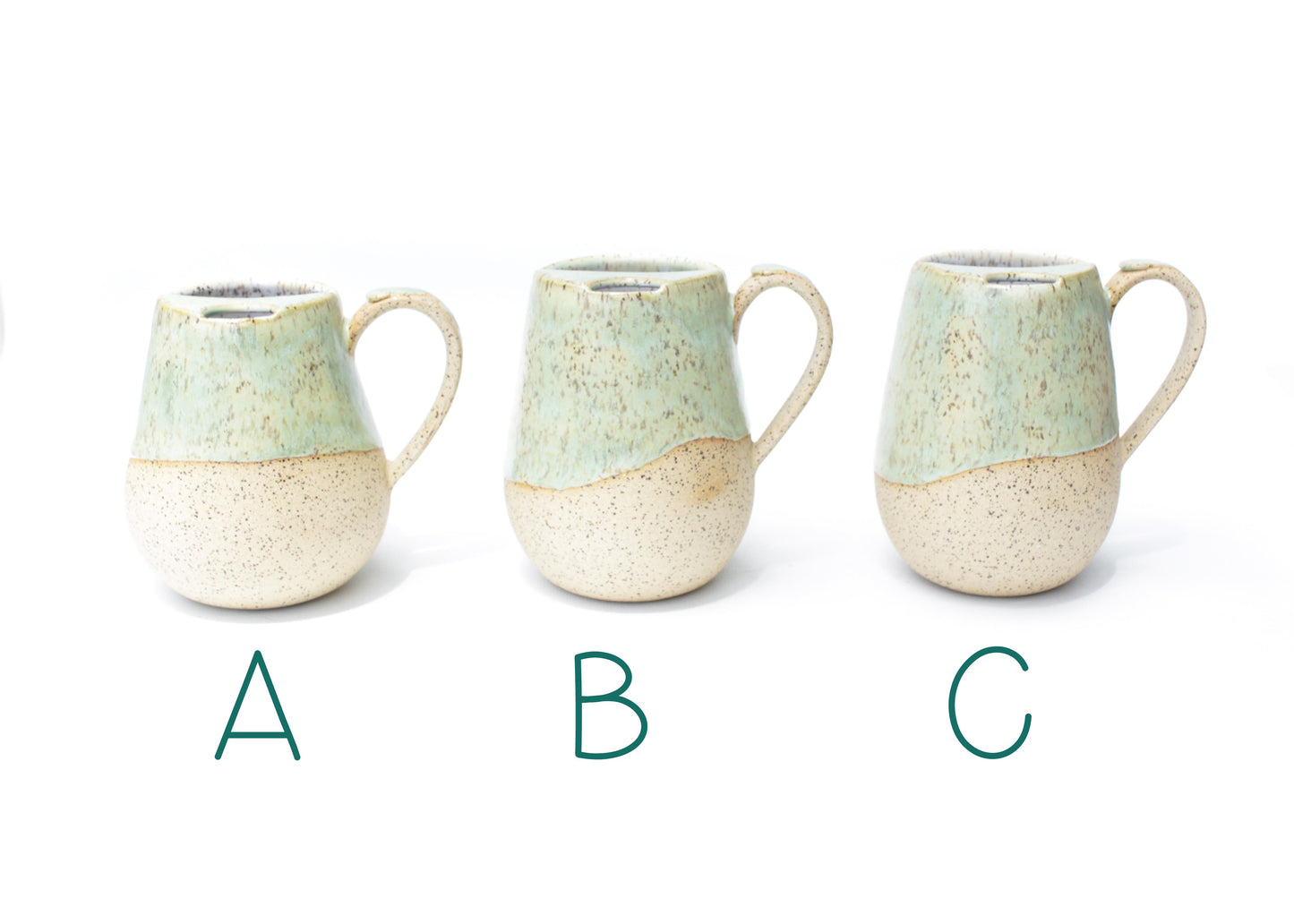 Seafoam Green Cozy Speckled Stoneware Sip-Top Mug