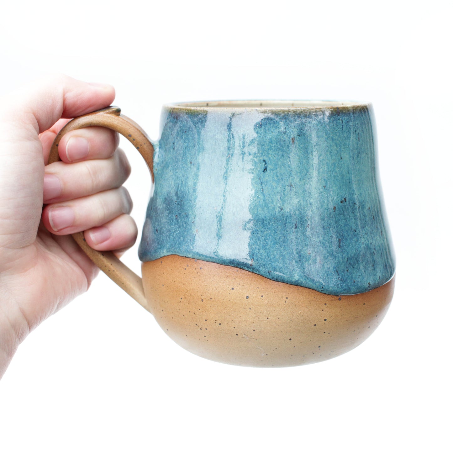 Emerald Ocean Speckled Stoneware Mug
