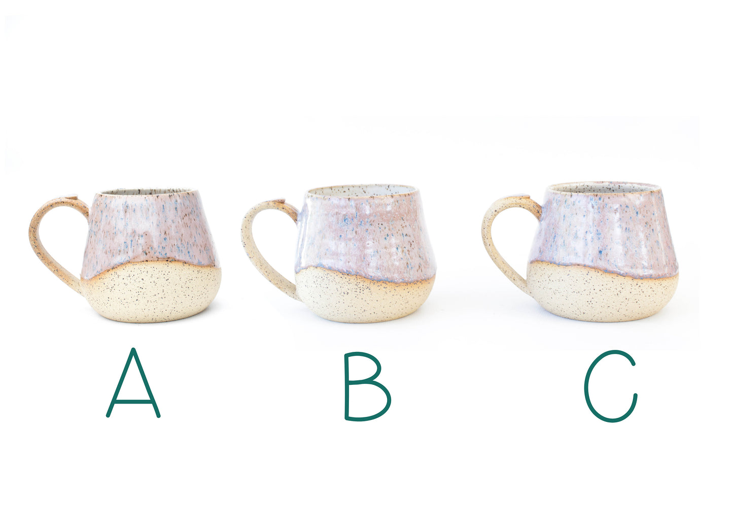 Pink Donut Speckled Stoneware Mug