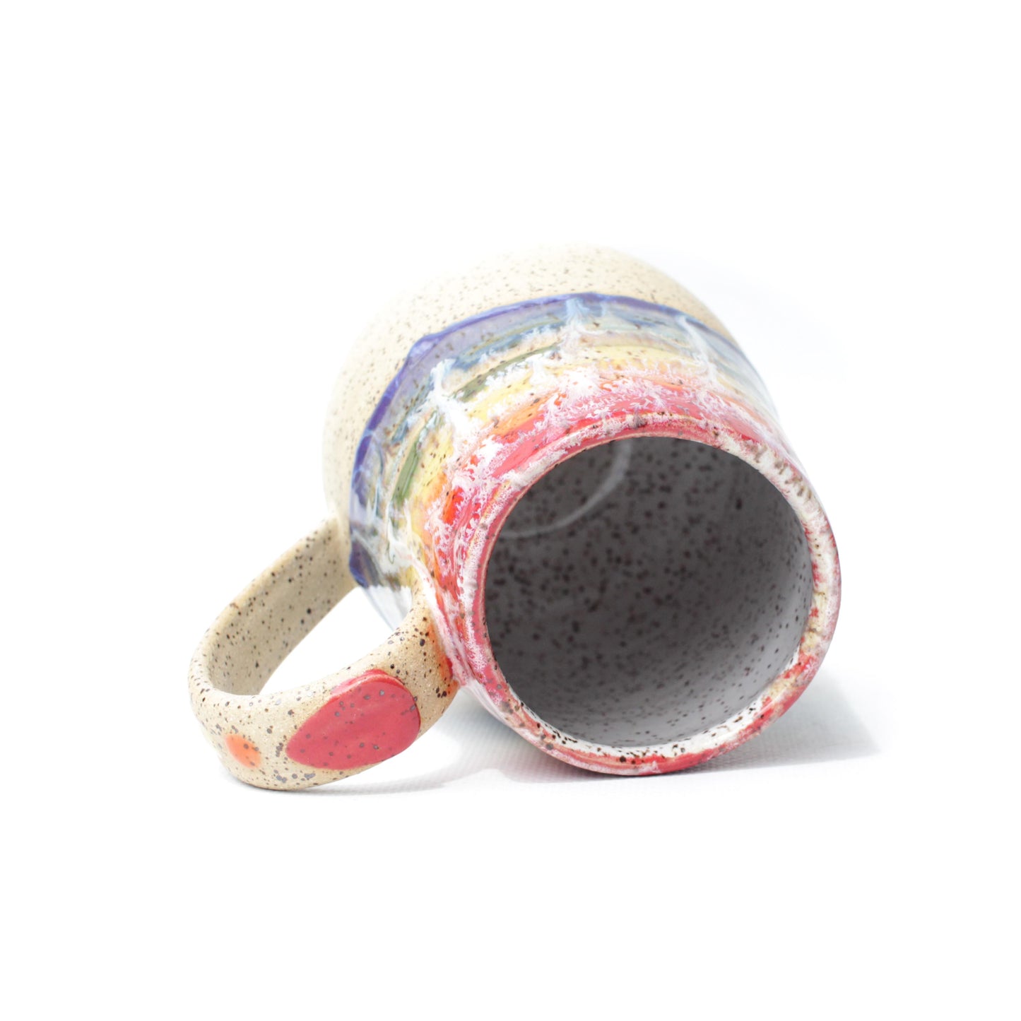 Rainbow Speckled Stoneware Mug