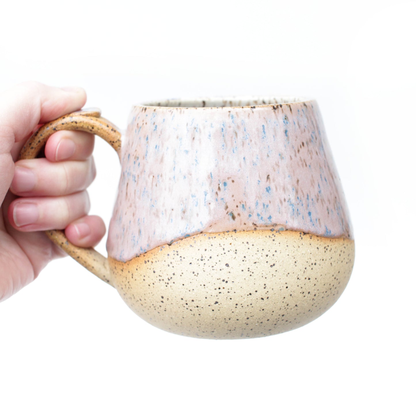 Pink Donut Speckled Stoneware Mug