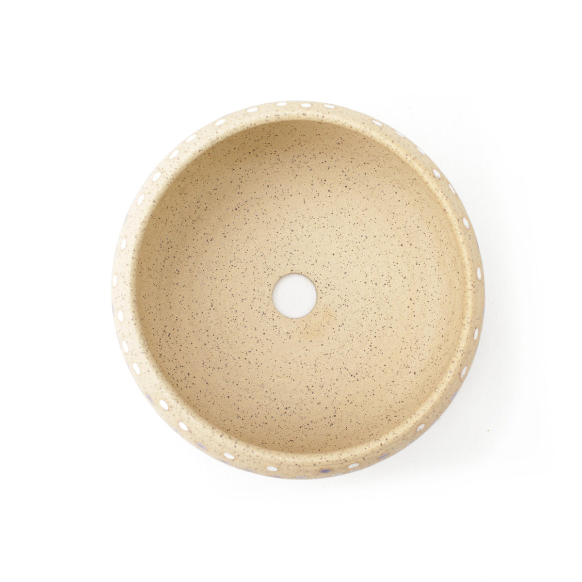 7" Rainbow Speckled Stoneware Planter Pot