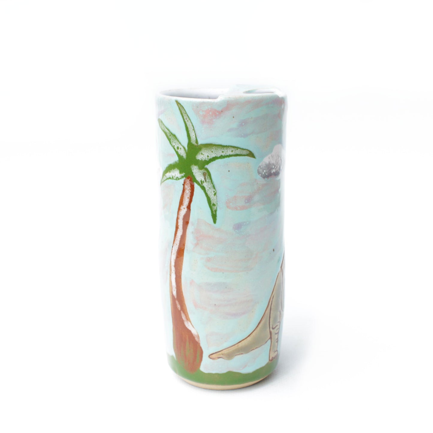 Brachiosaurus Skinny Stoneware Travel Mug with Handle