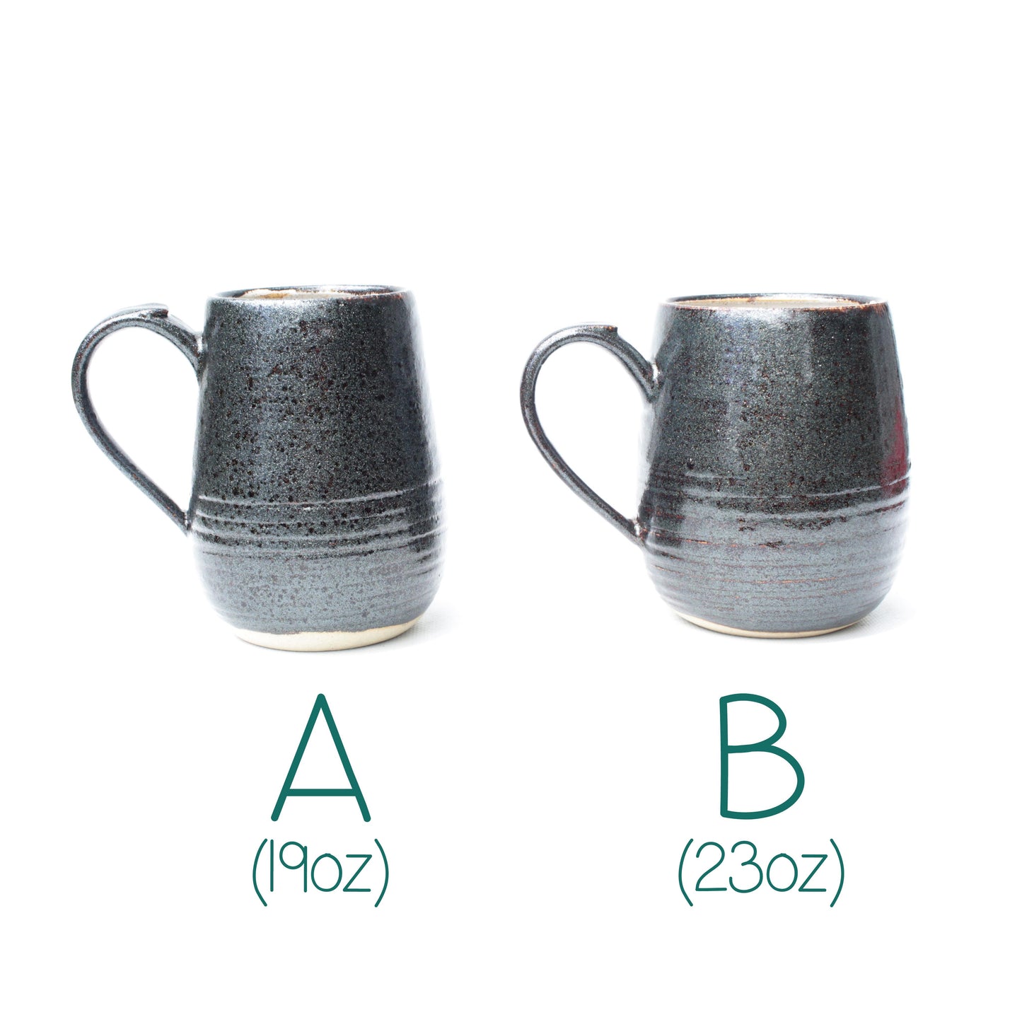 Black Sparkle Stoneware Mug
