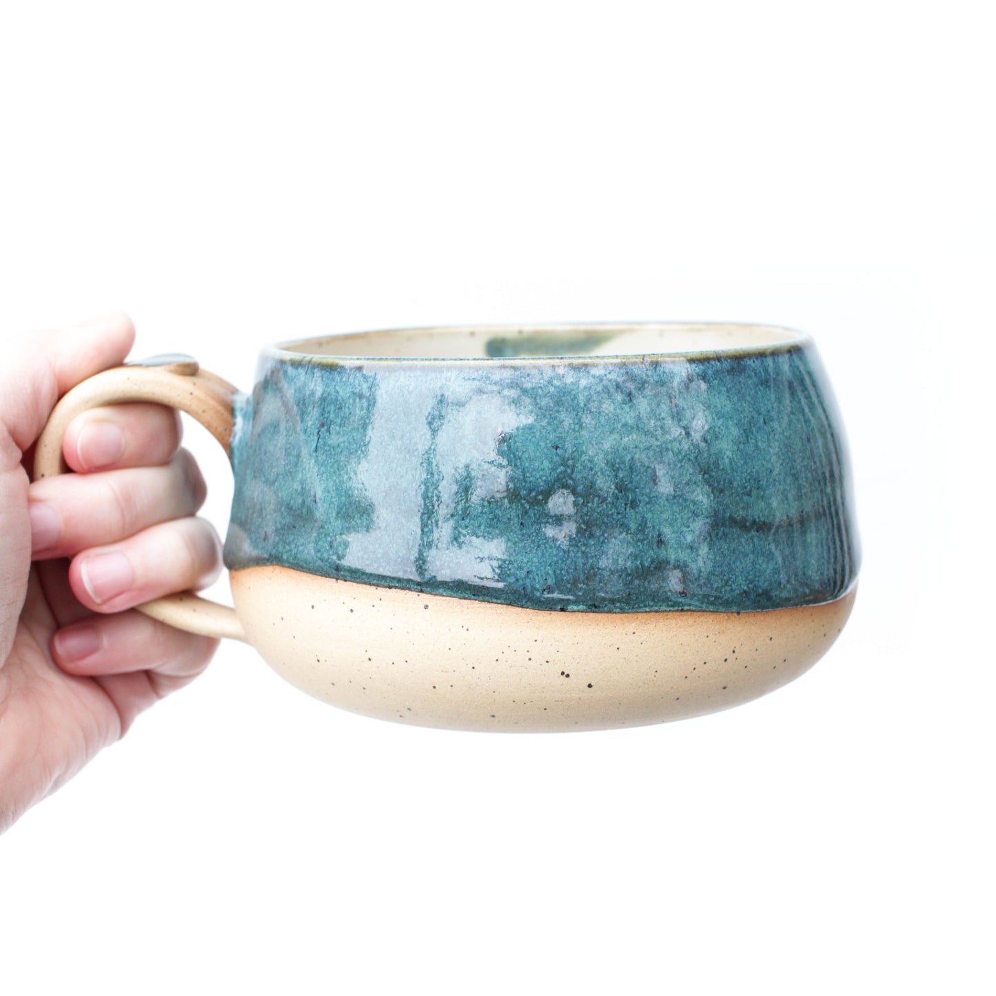 Emerald Ocean Speckled Stoneware Mug