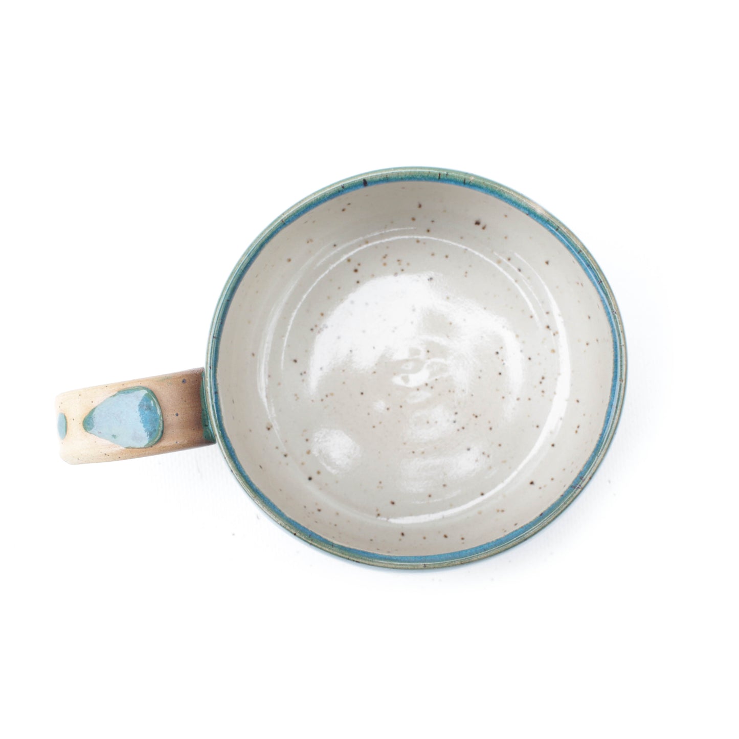 Teal Speckled Stoneware Mug