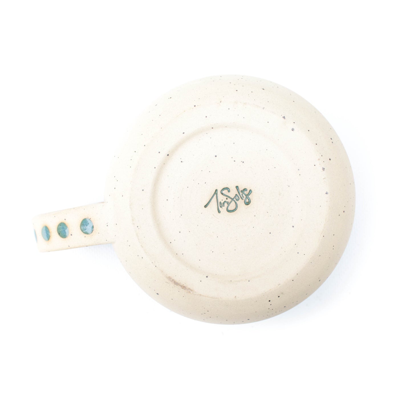 Teal Speckled Stoneware Mug