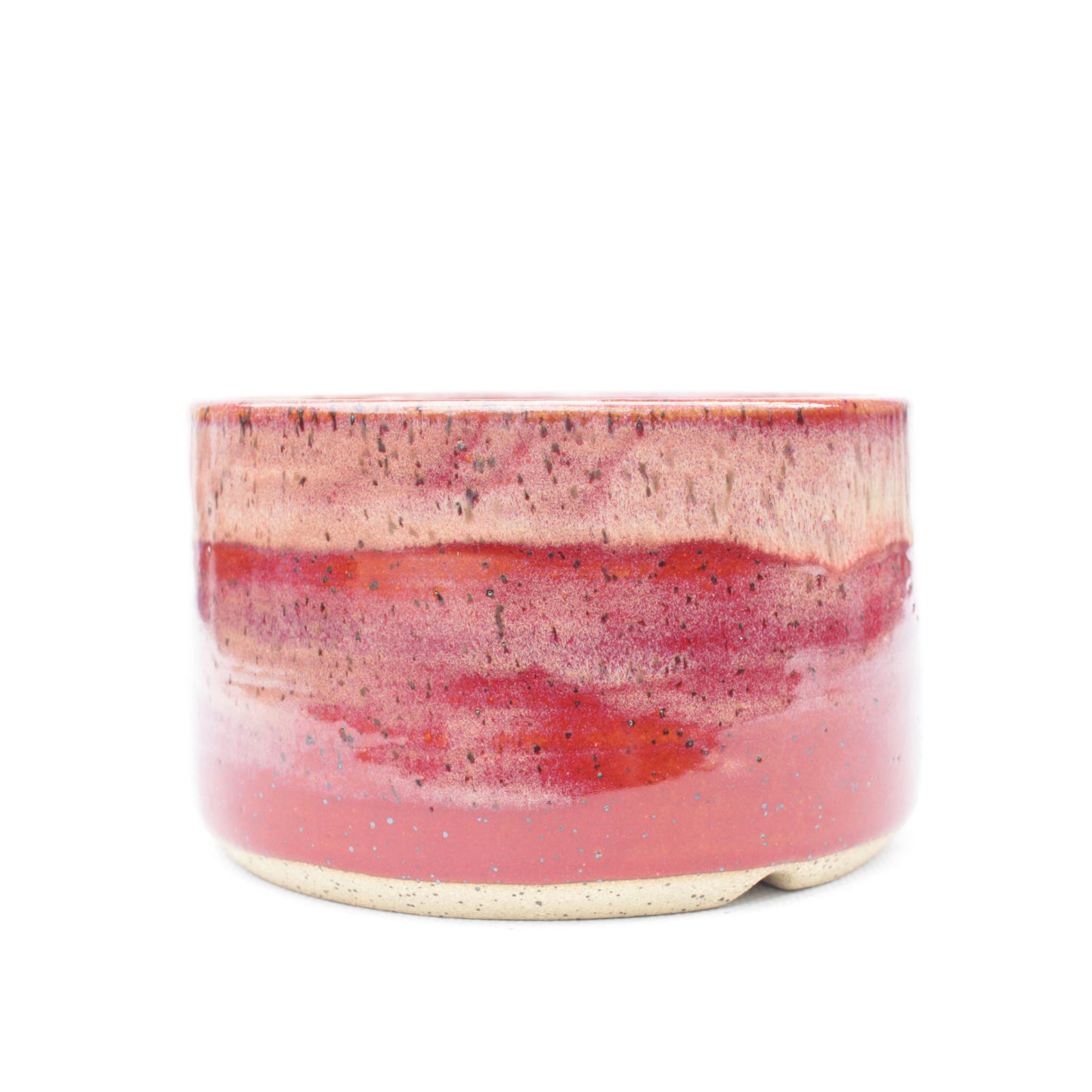 5" Red Speckled Stoneware Planter Pot