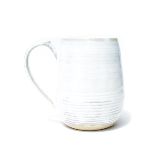 Opal White Stoneware Mug
