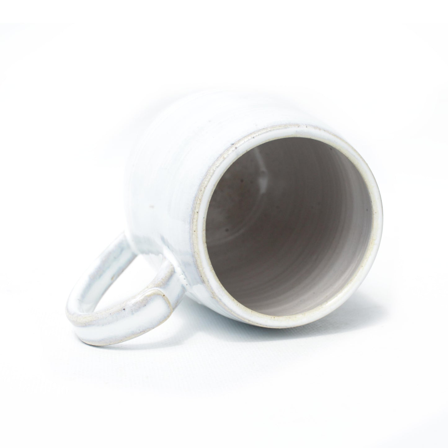 Opal White Stoneware Mug