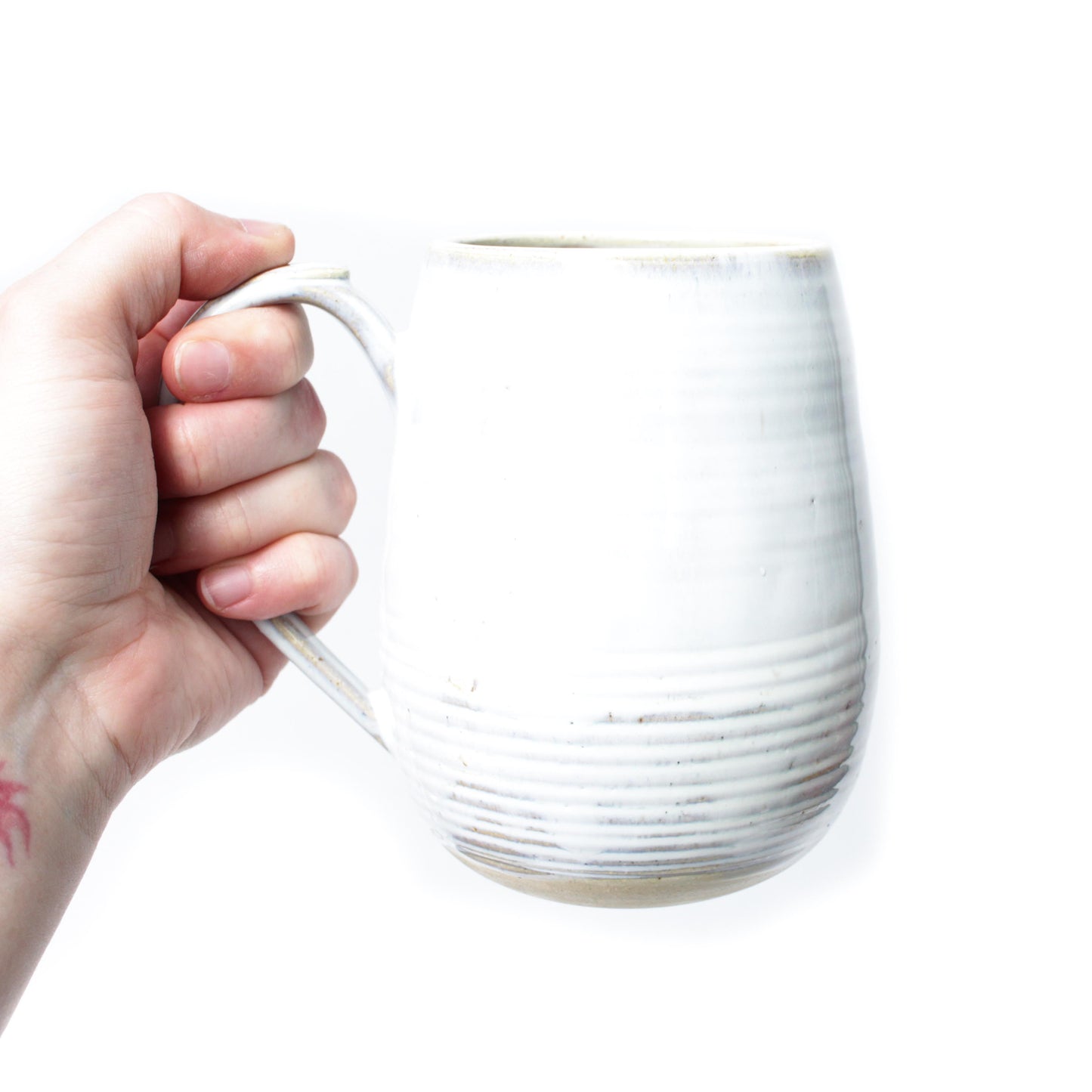 Opal White Stoneware Mug