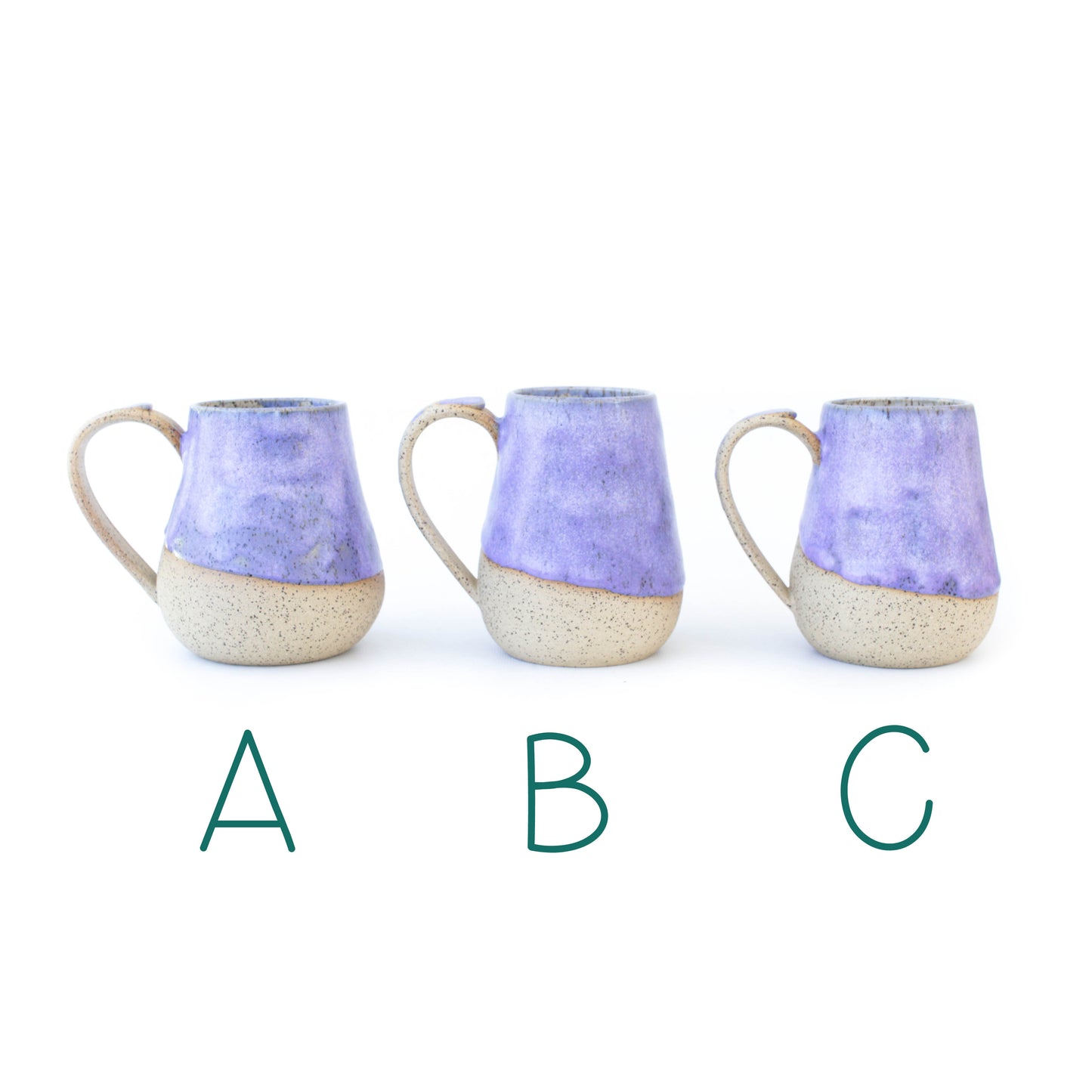 Purple Speckled Stoneware Mug