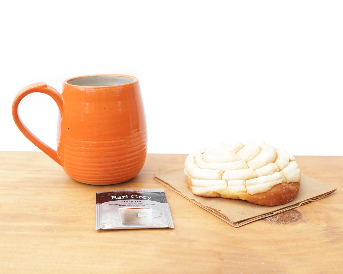 Orange Stoneware Mug